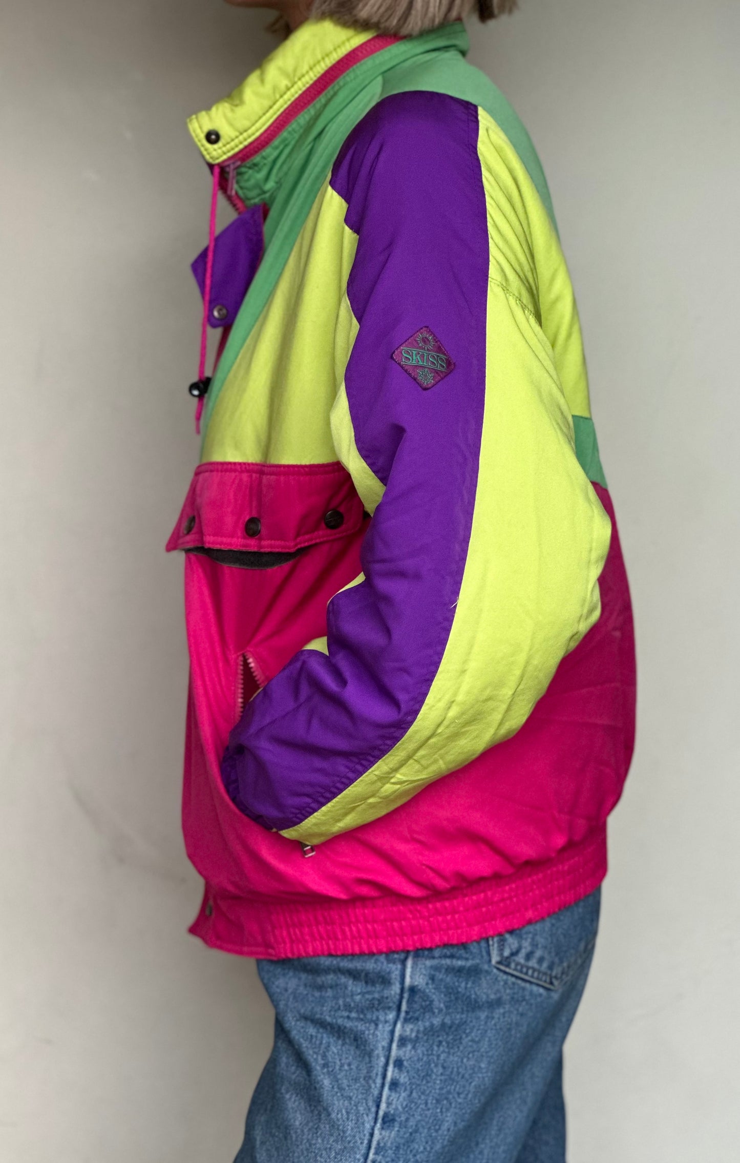 80s style bomber jacket
