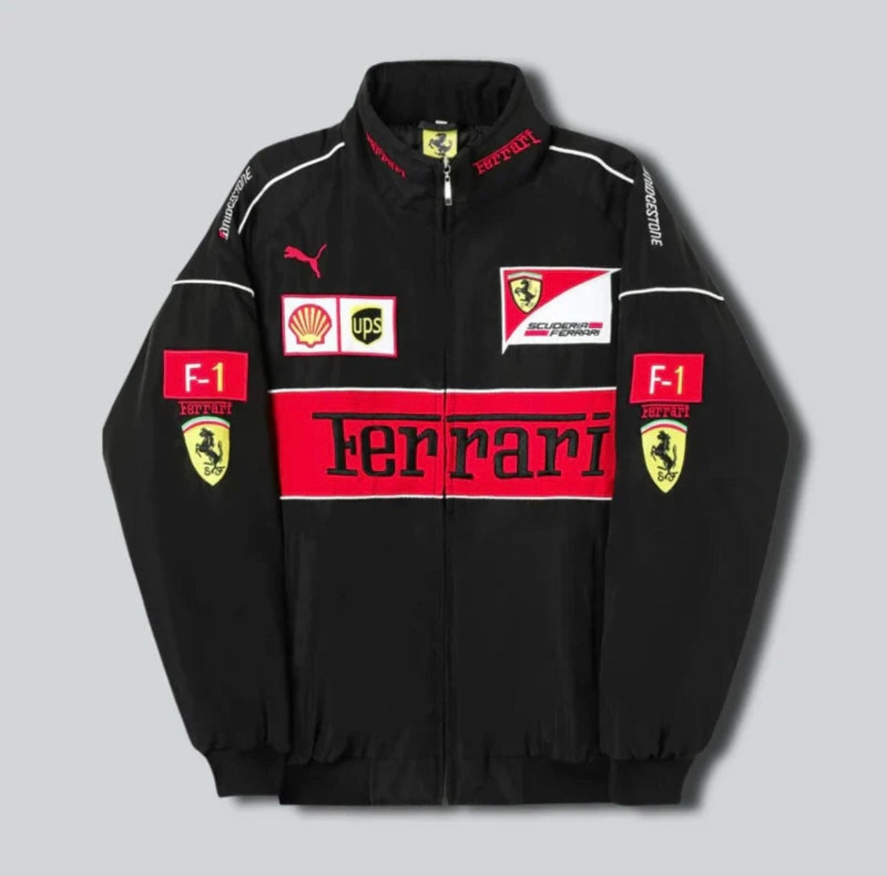 Ferrari bomber jacket all black