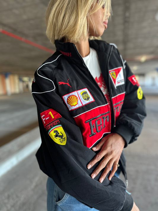 Ferrari bomber jacket all black