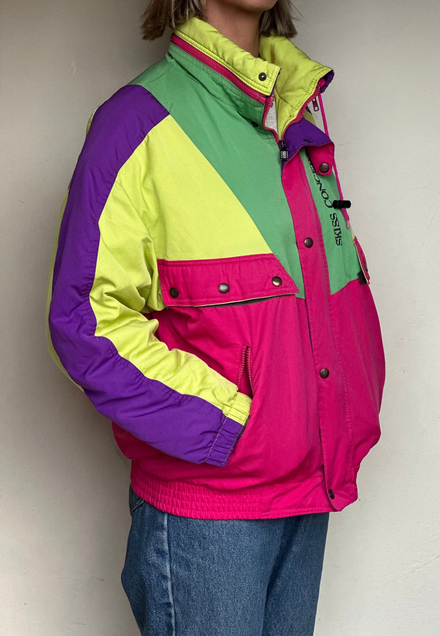 80s style bomber jacket