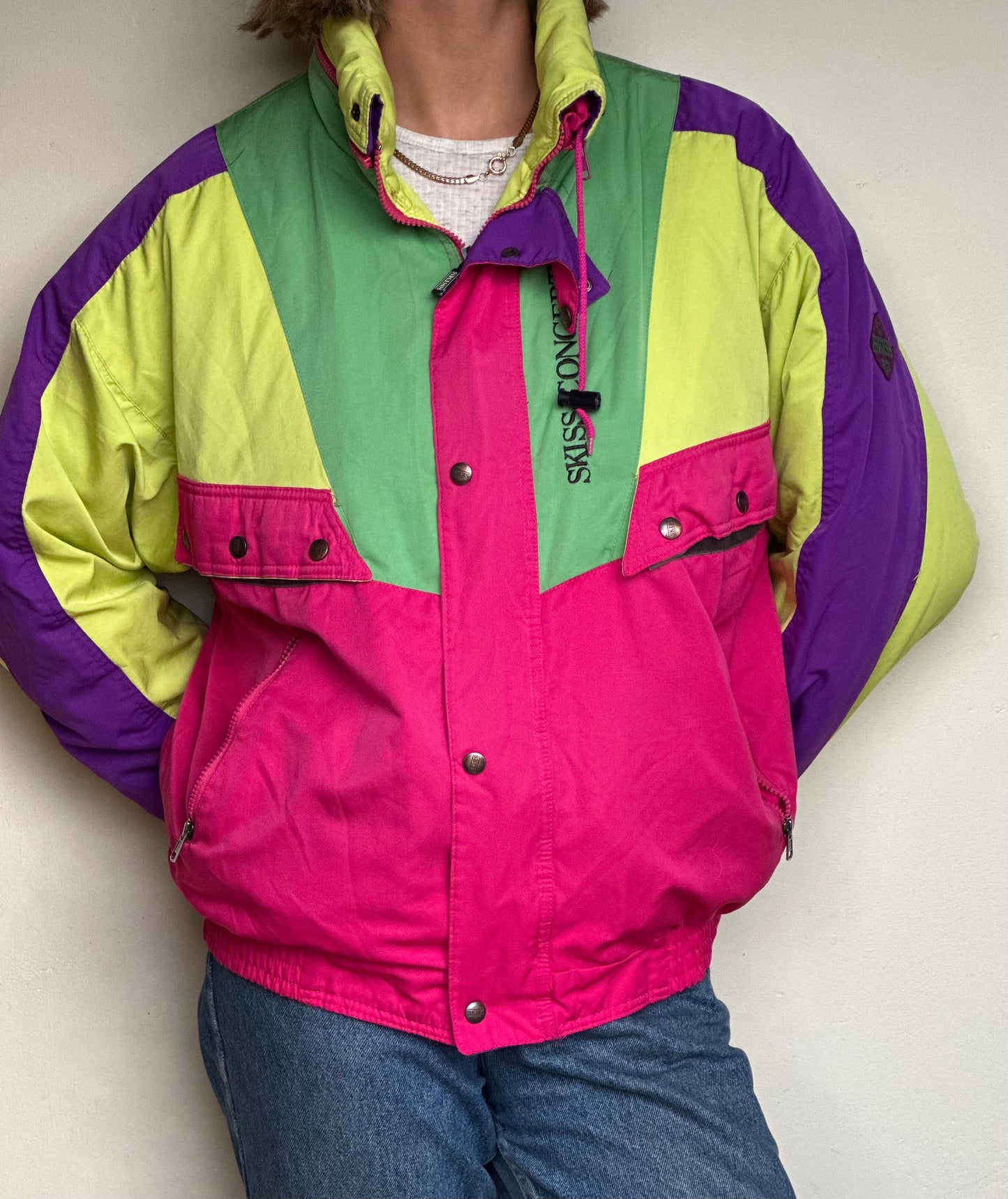 80s style bomber jacket