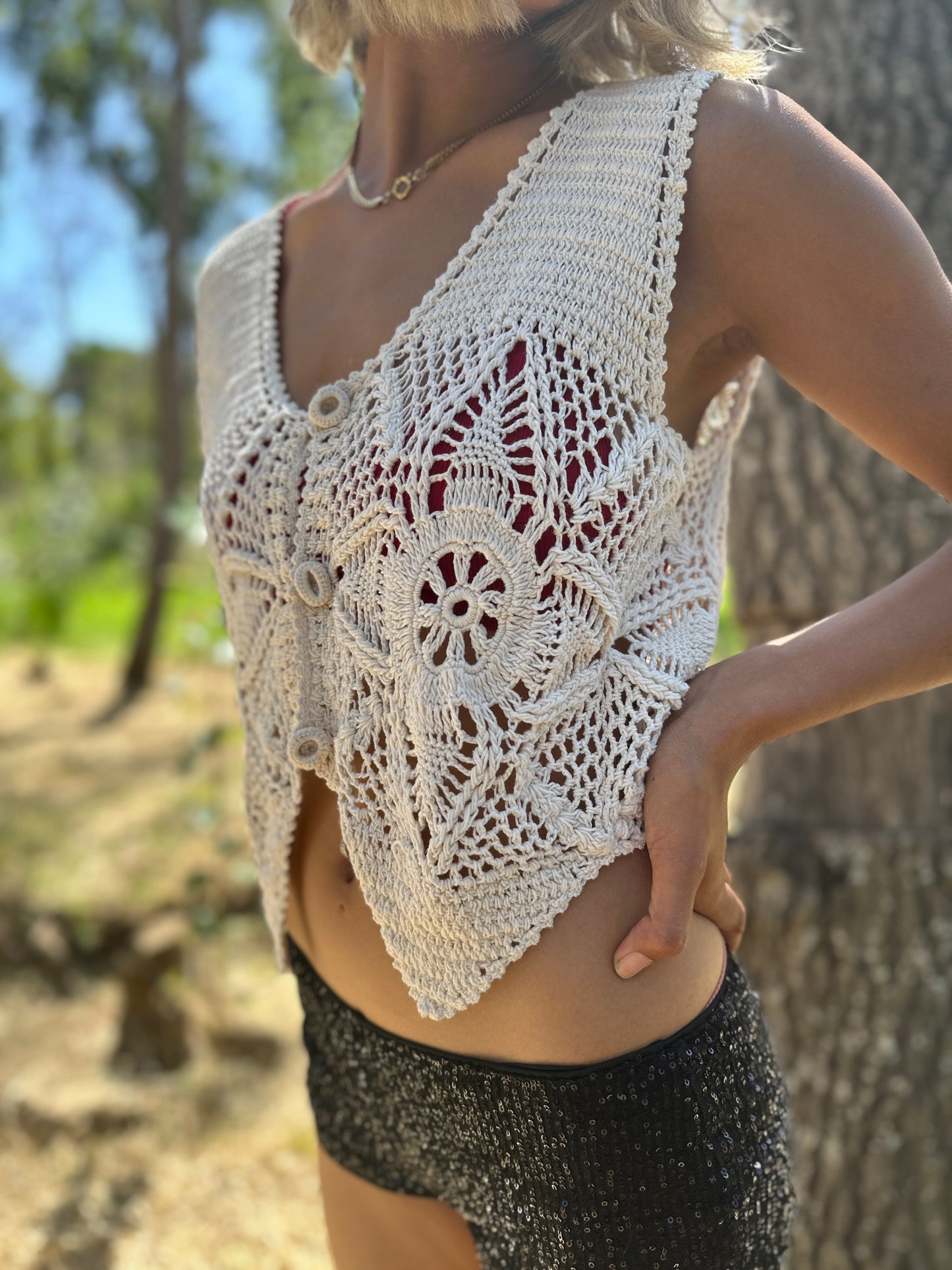 Crochet waistcoat