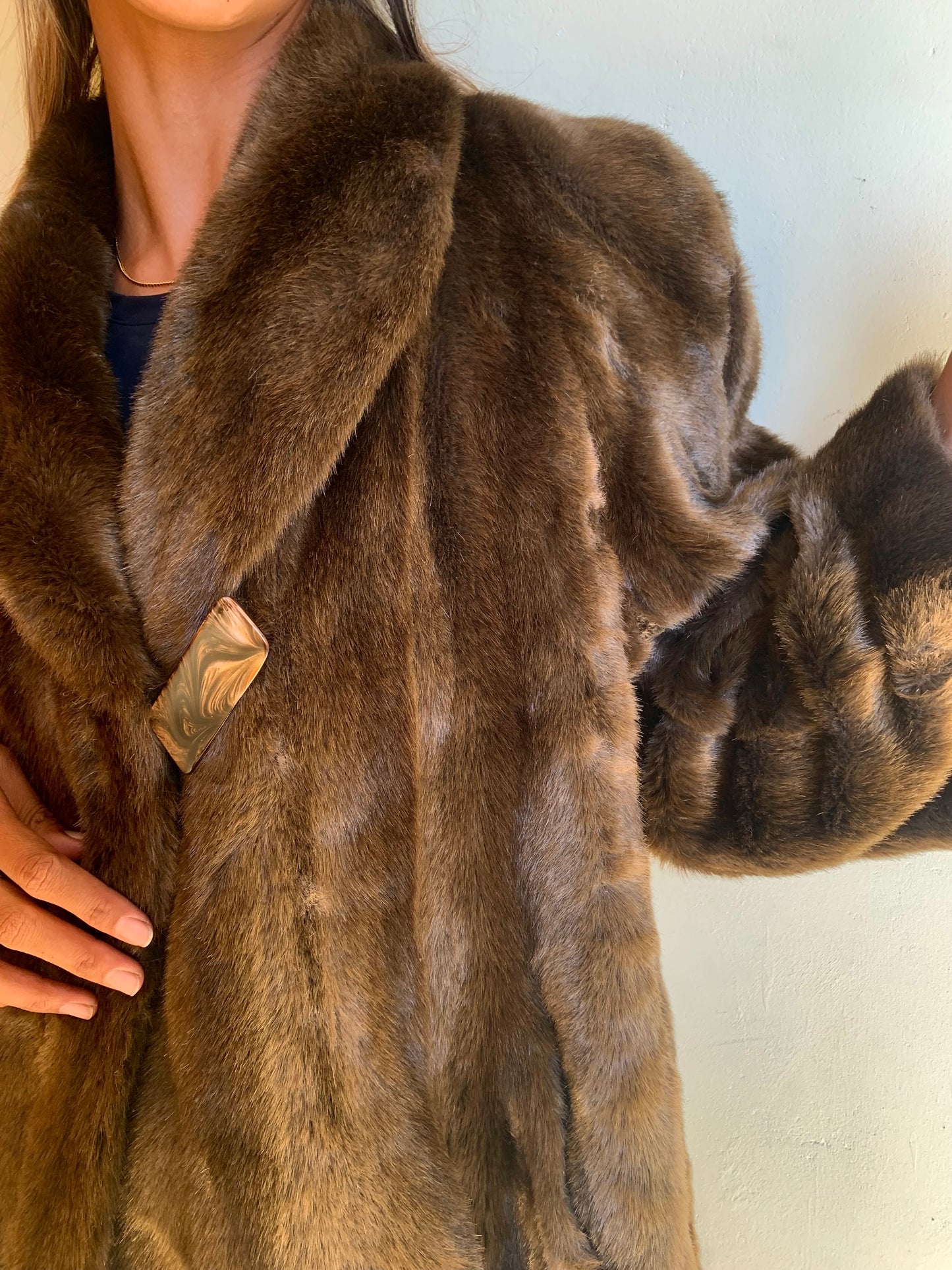 Vintage faux fur coat