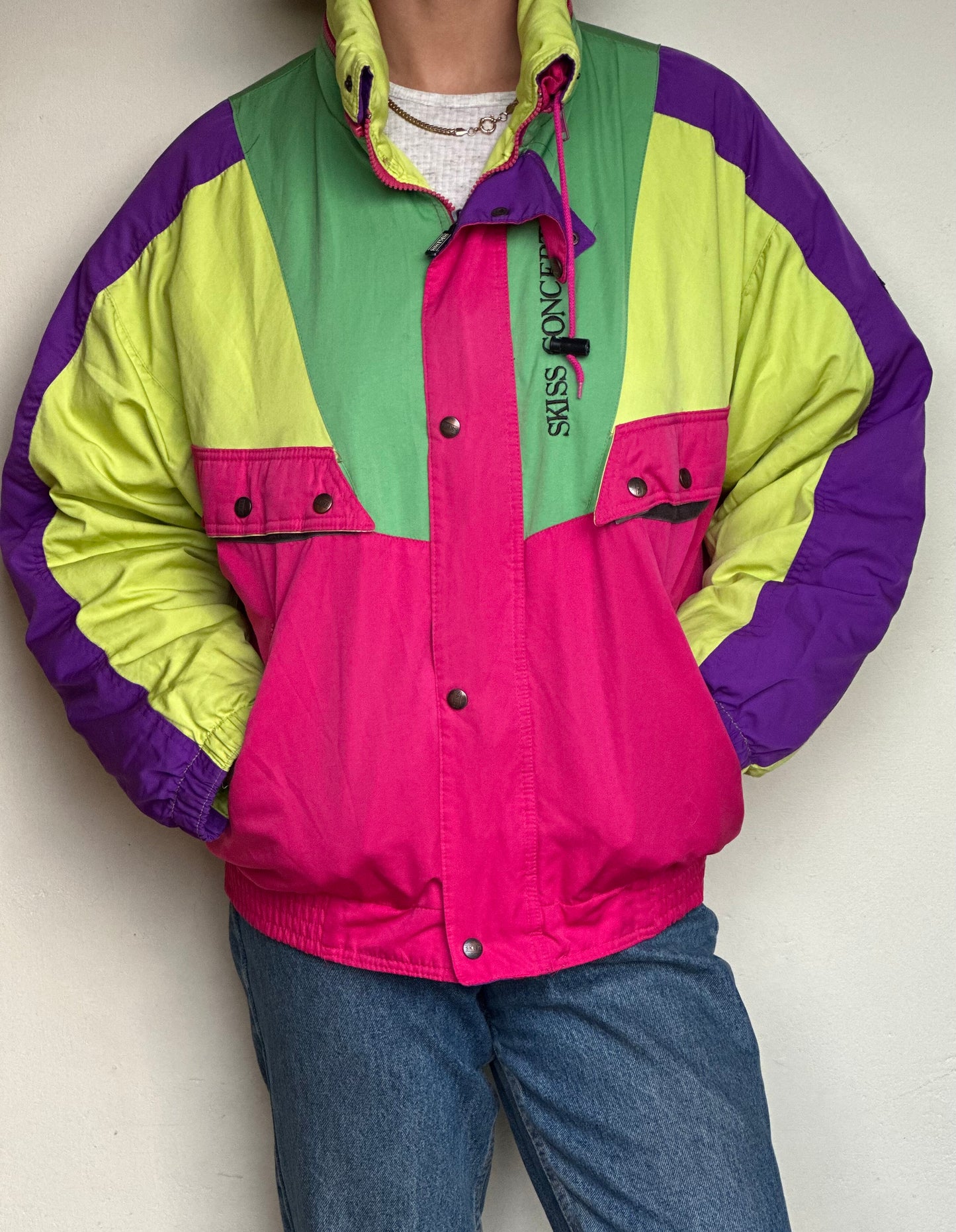 80s style bomber jacket