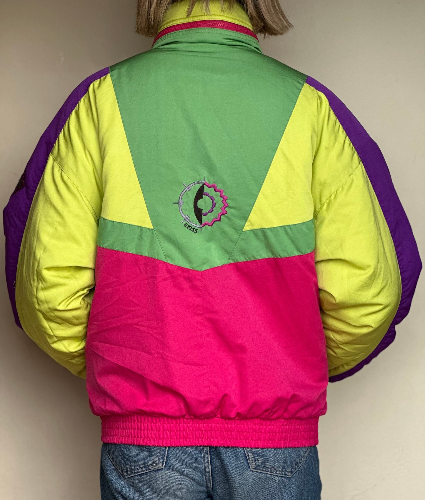 80s style bomber jacket