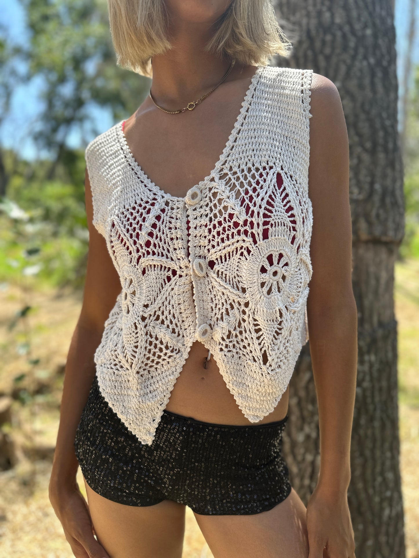 Crochet waistcoat