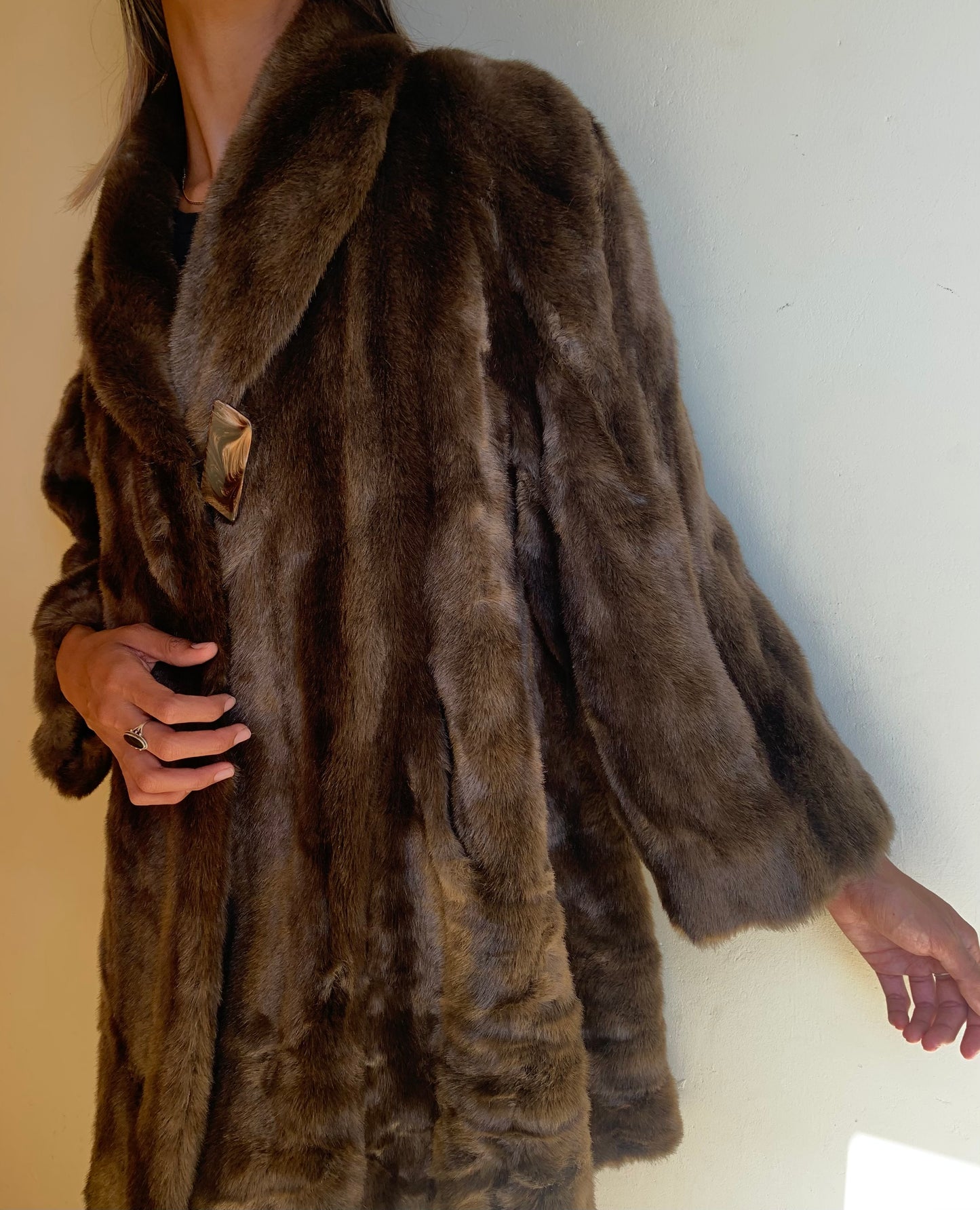 Vintage faux fur coat