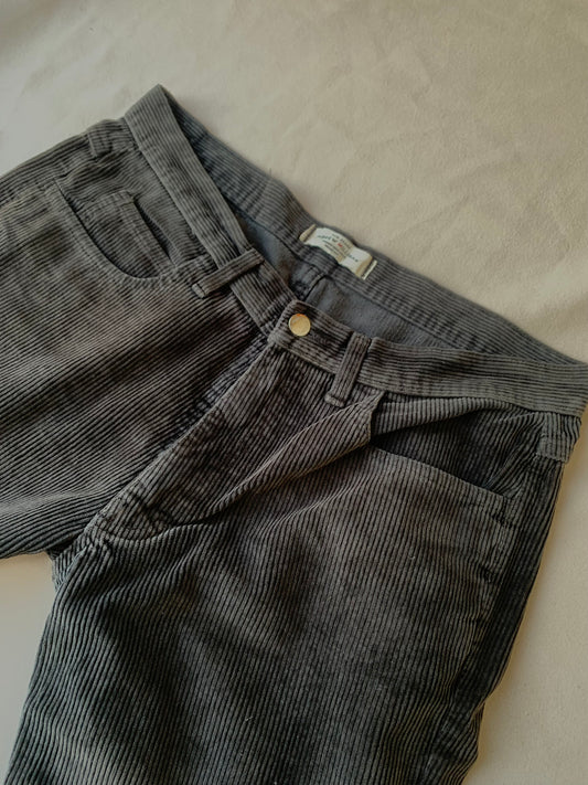 Charcoal corduroy pants