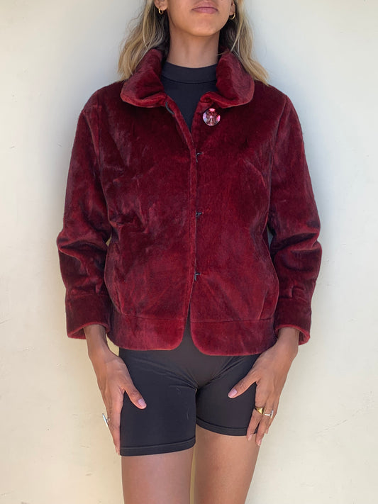 Velvet feel jacket