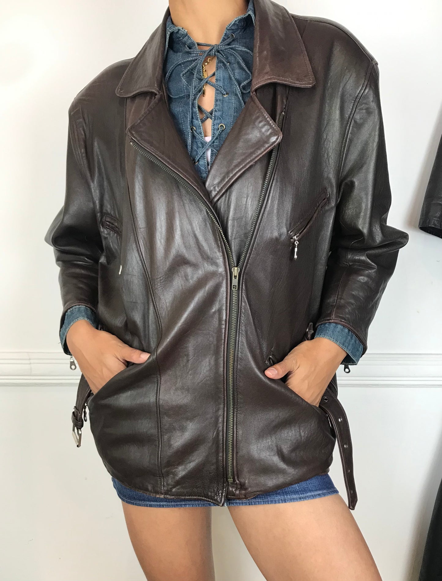 Leather Aviator jacket