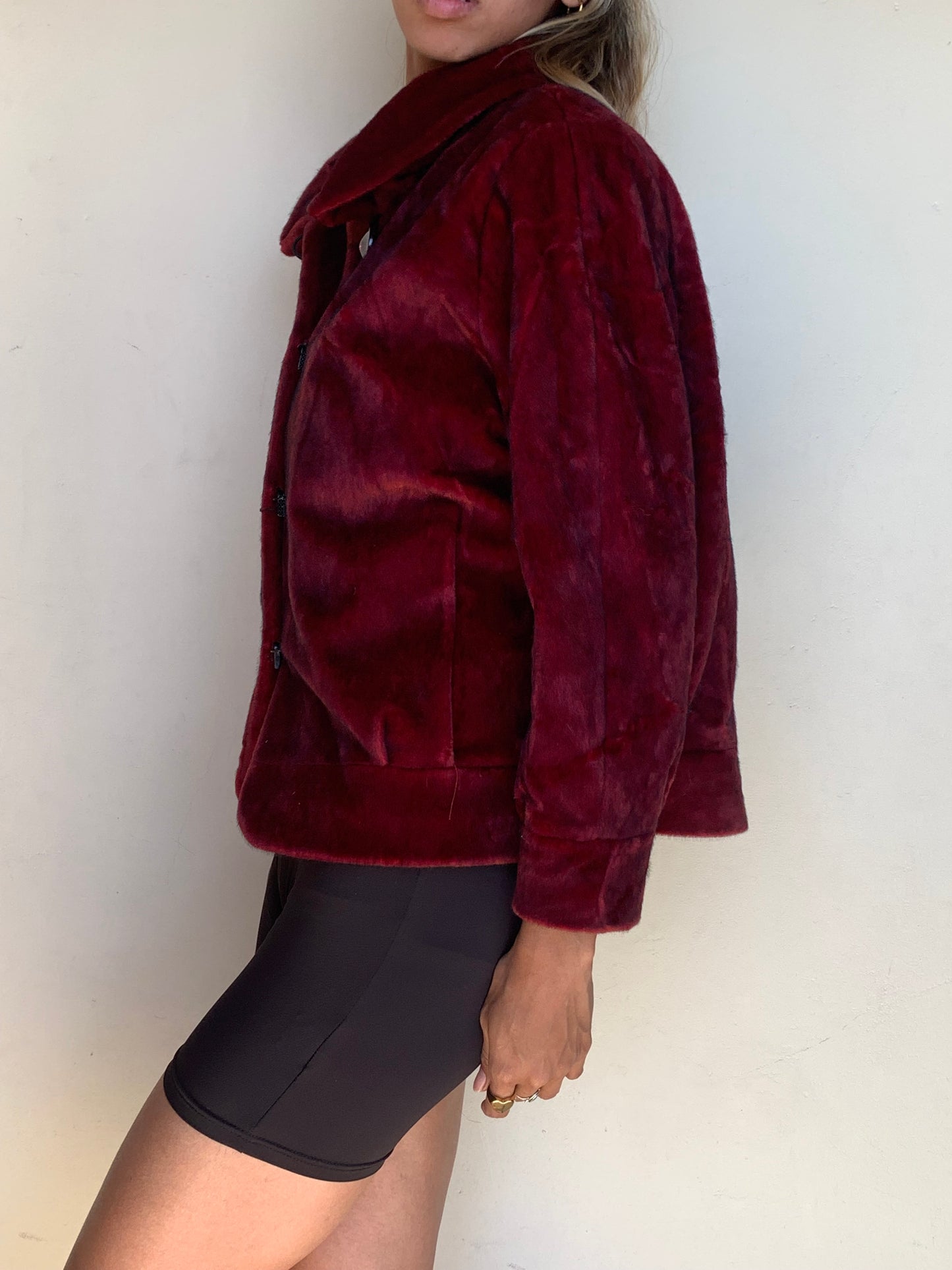 Velvet feel jacket