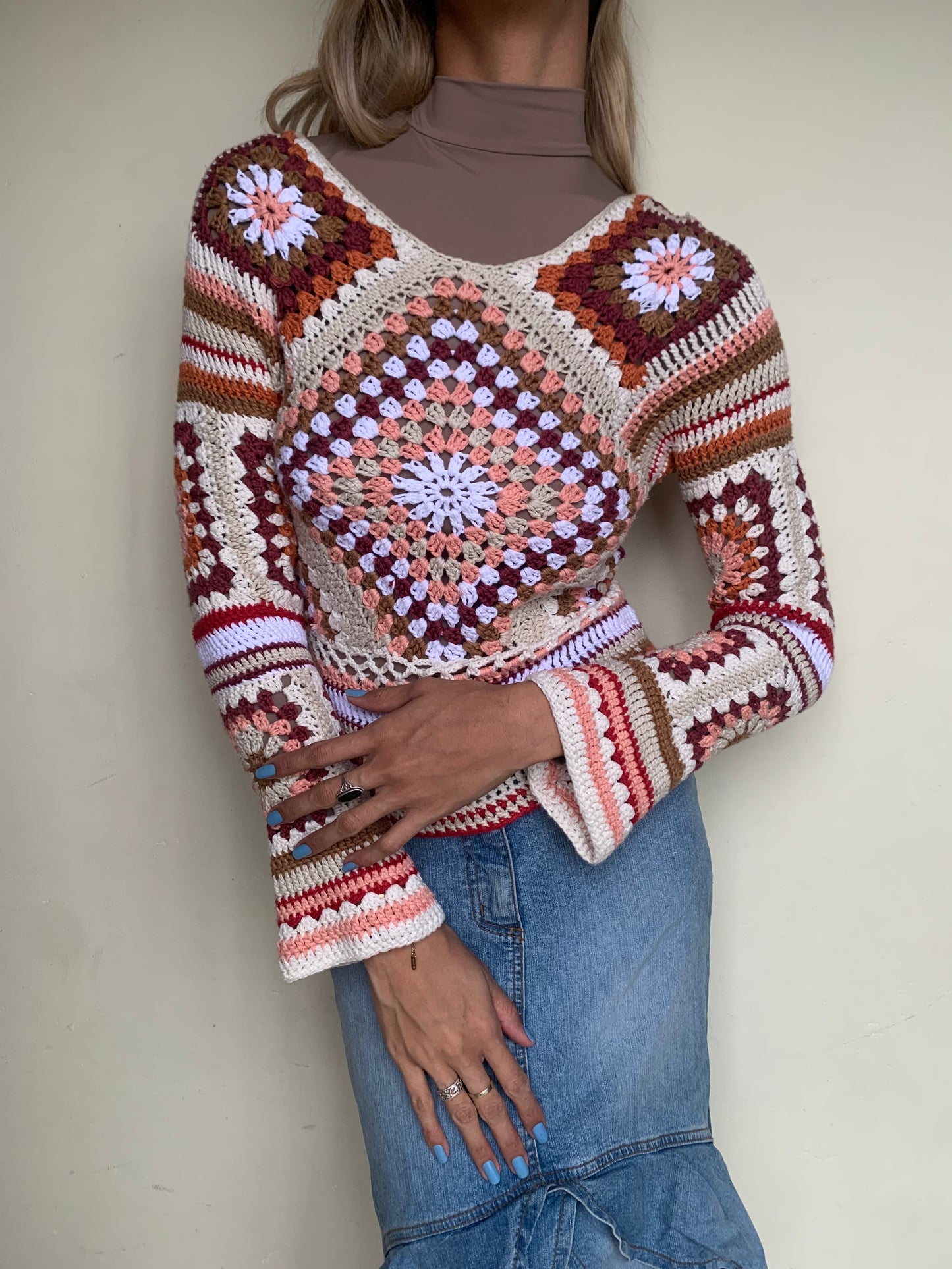 Crochet jersey daisy