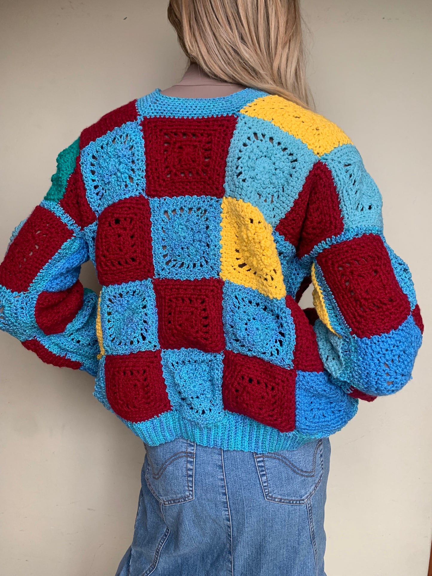 Crochet square jersey