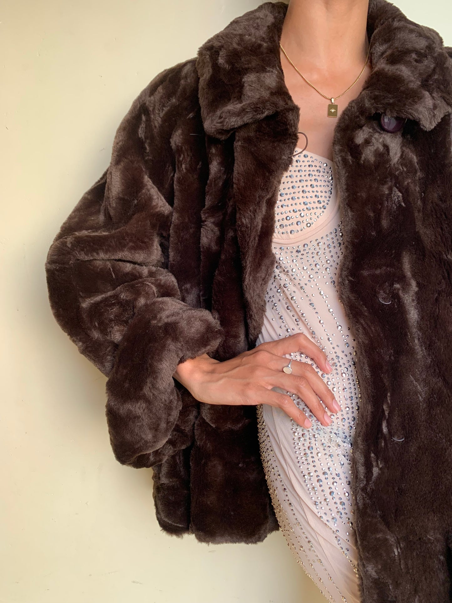 Vintage faux fur jacket