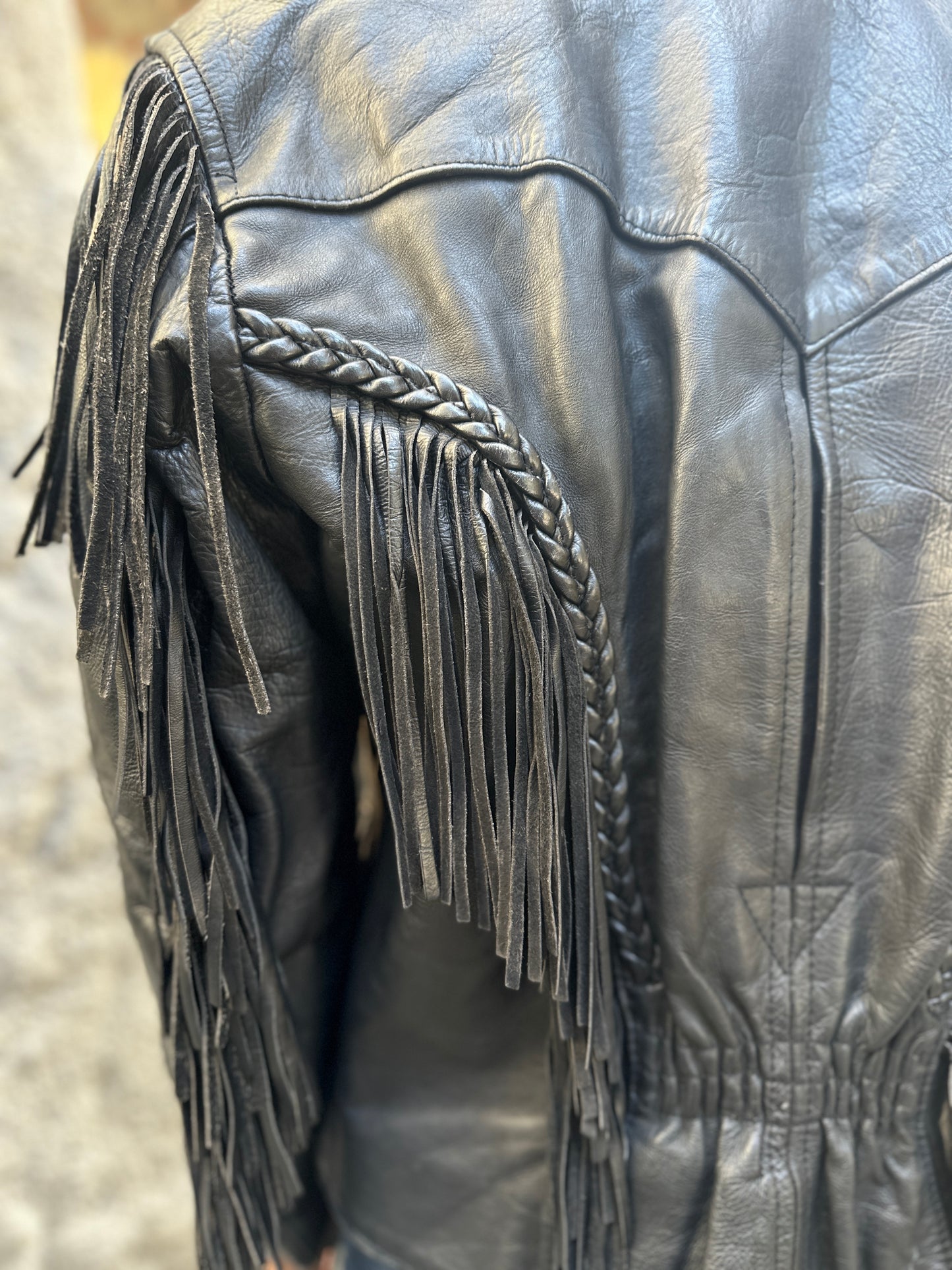 Fringe biker jacket