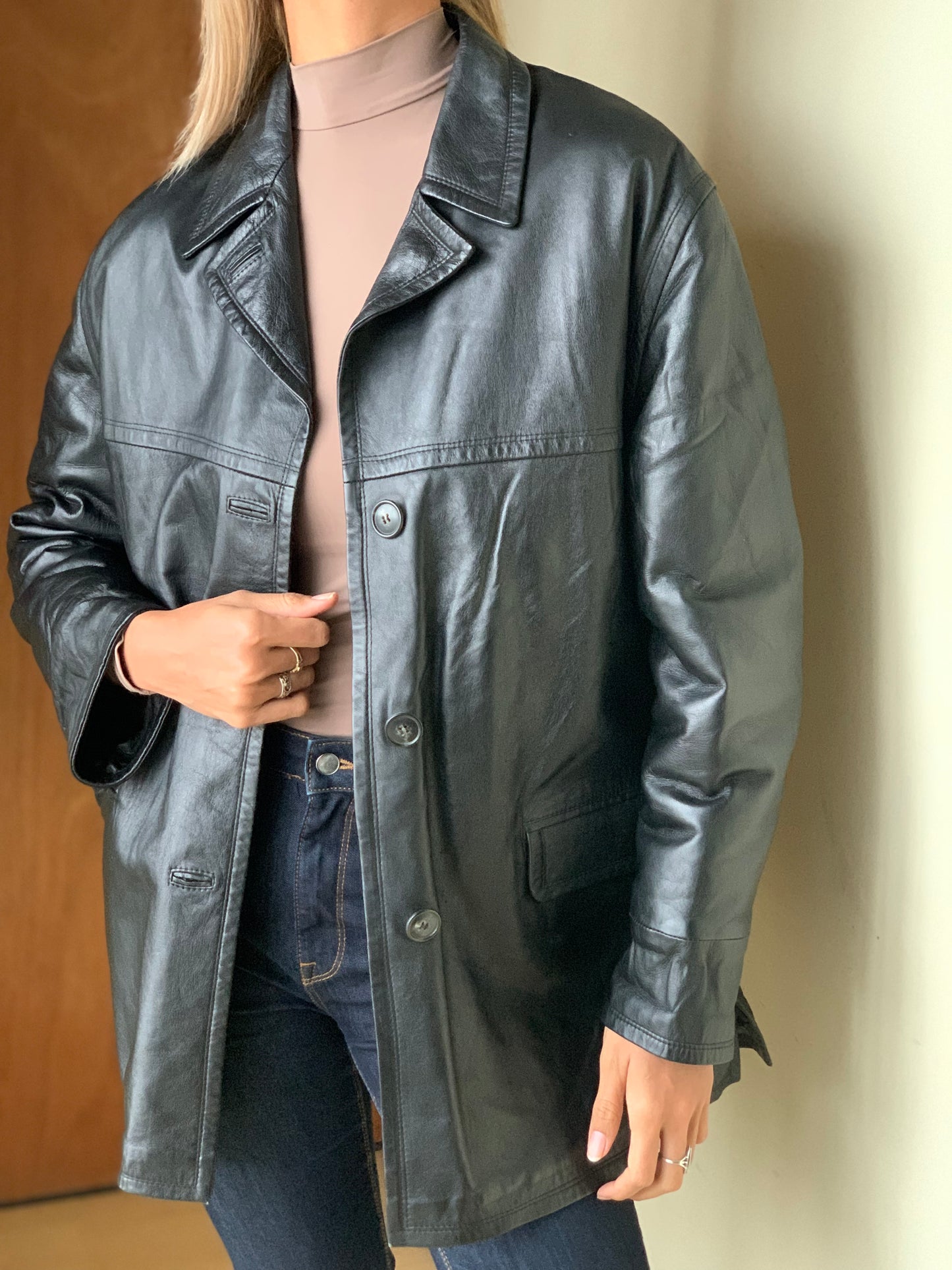 Italian leather jacket