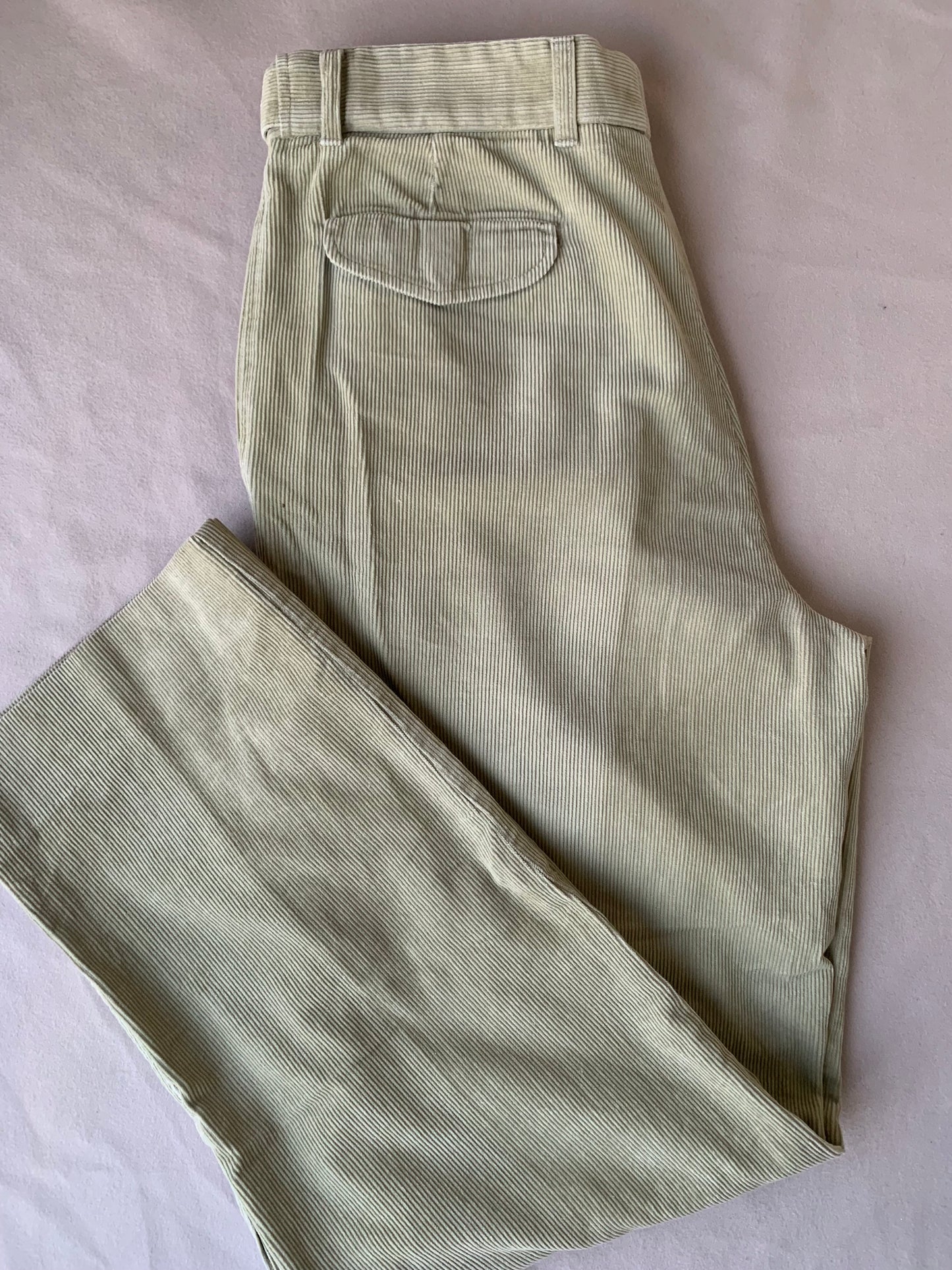 Beige corduroy formal pants