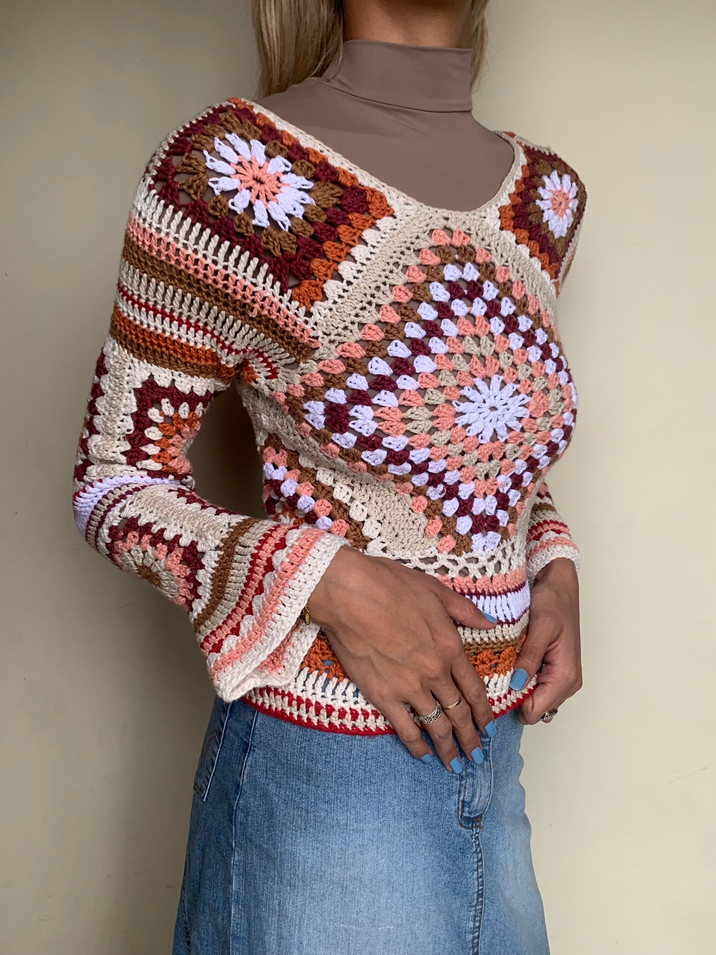 Crochet jersey daisy