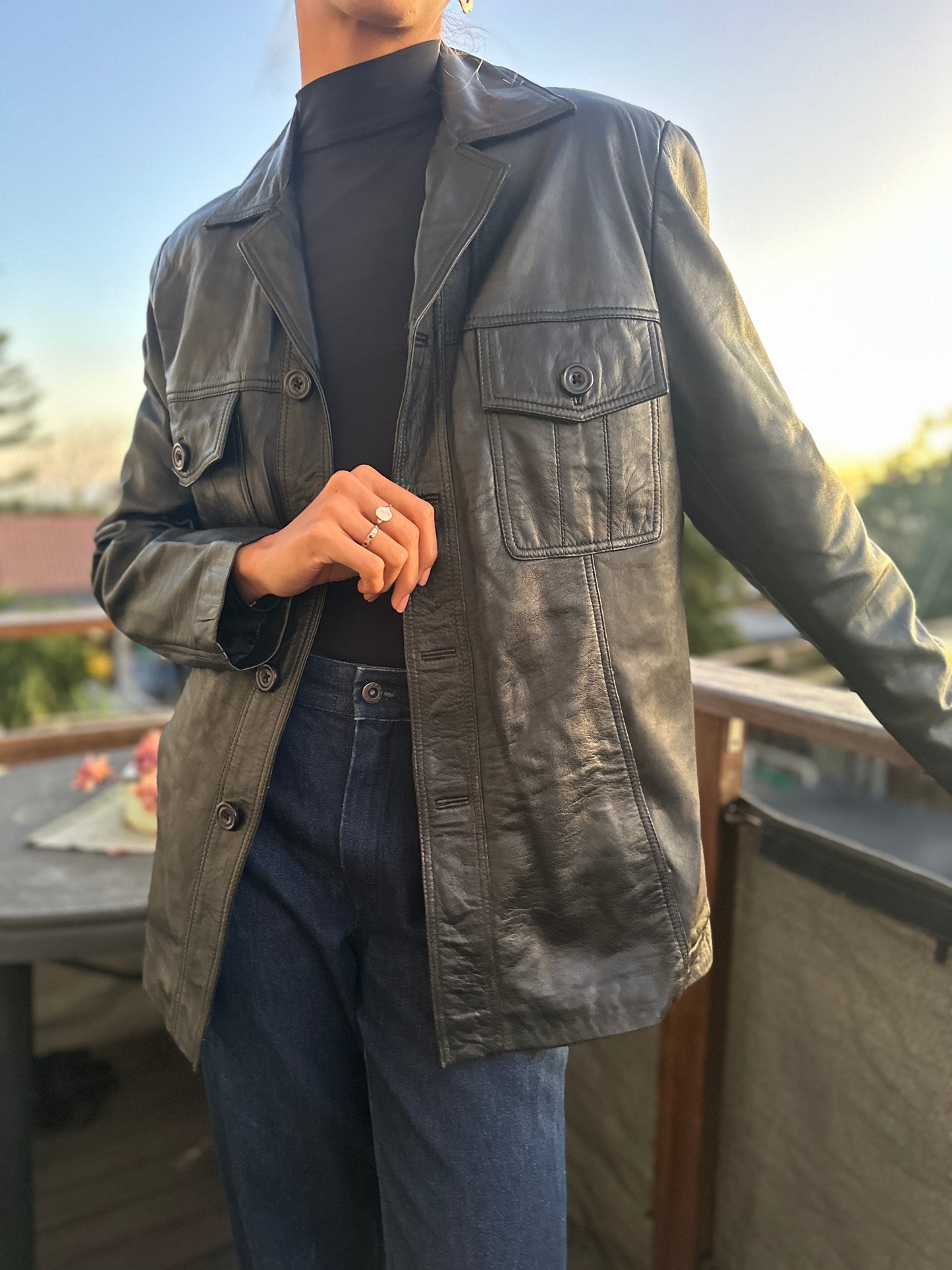 Leather Shacket