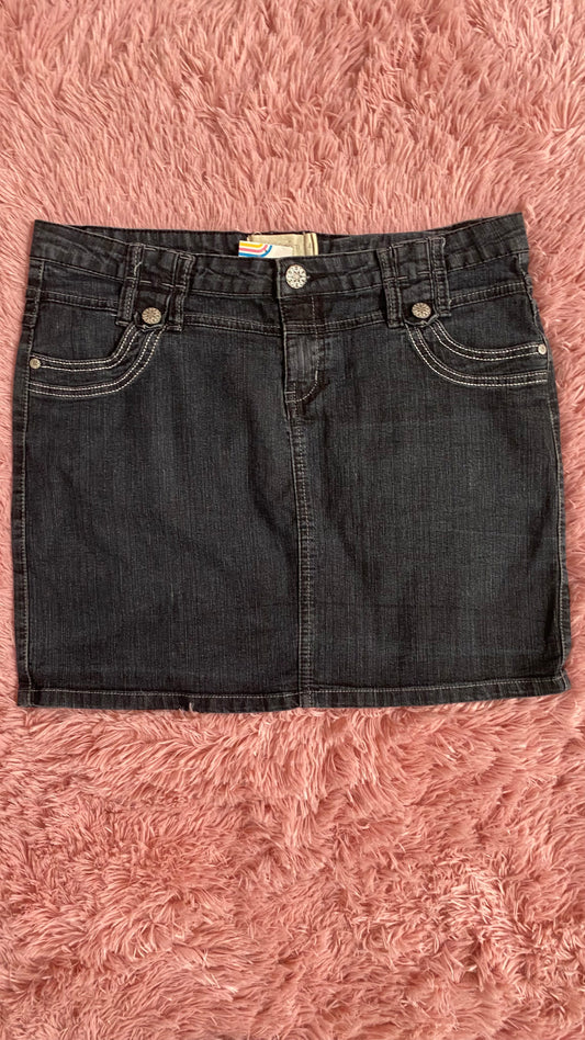 Denim mini skirt L