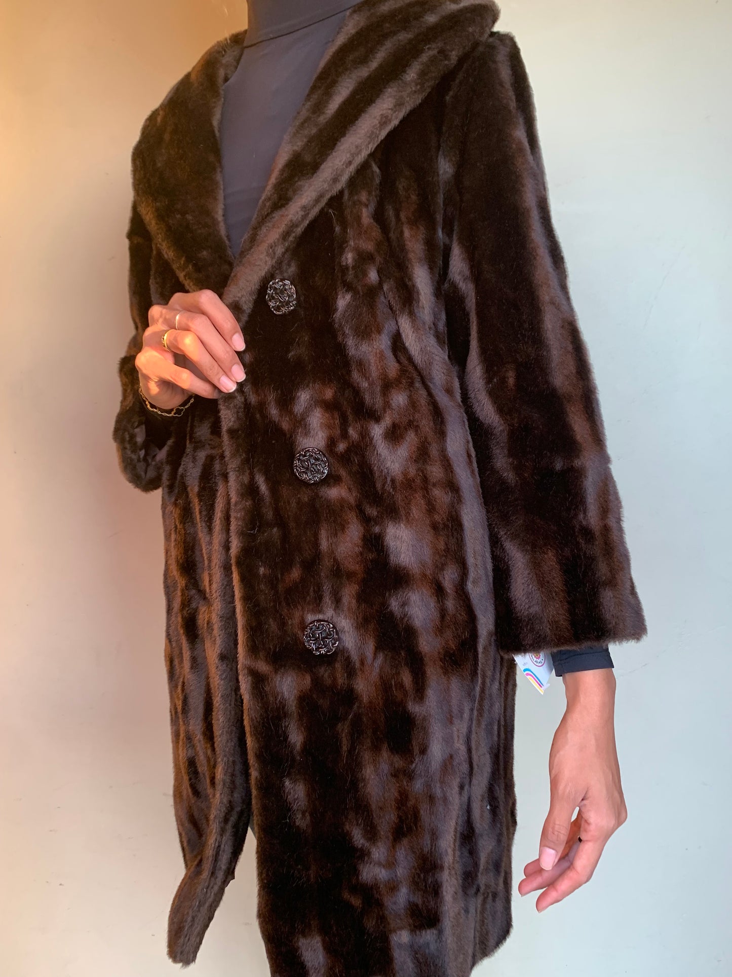 Faux fur coat