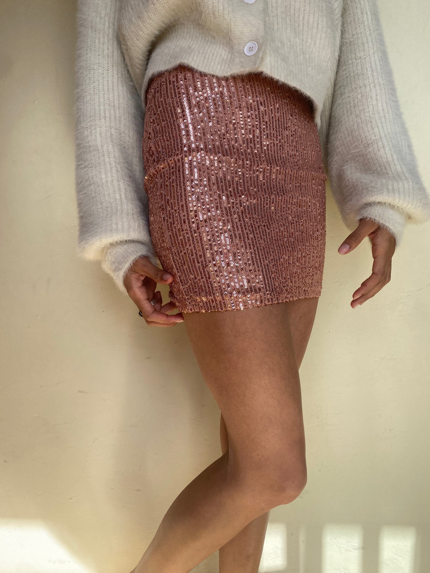 Sequin skirt (Pink)