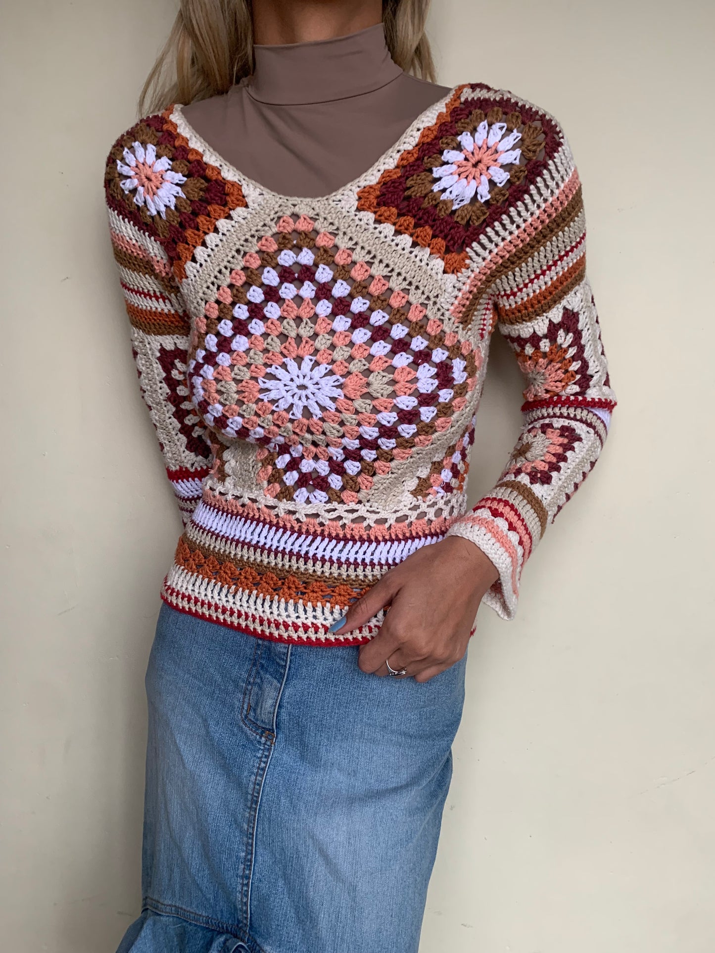 Crochet jersey daisy