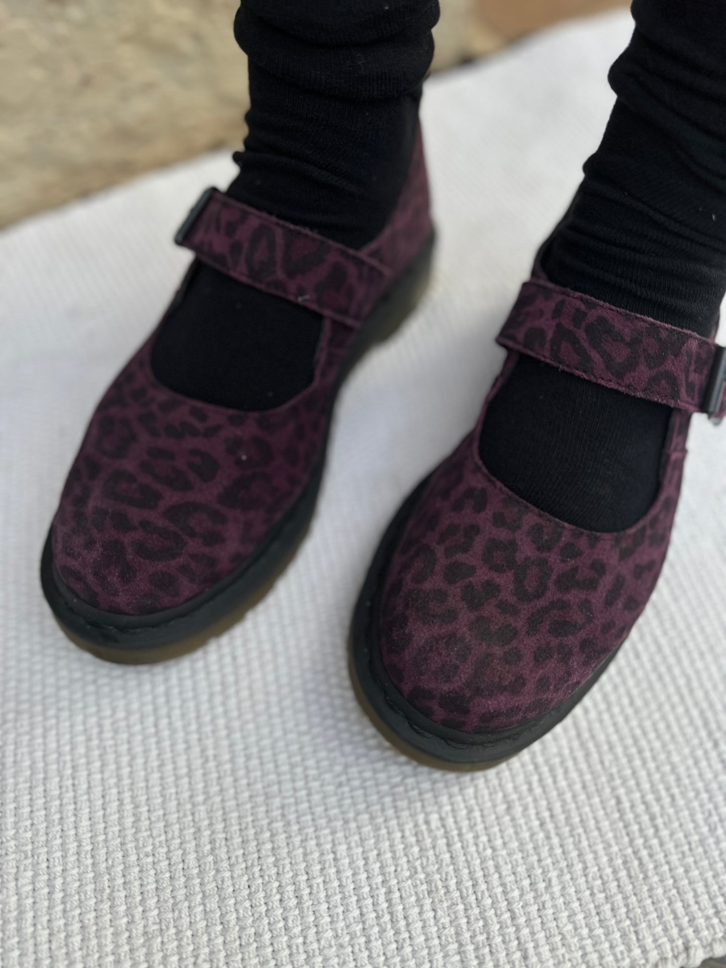 Dr Martens Mary Janes Viola leopard