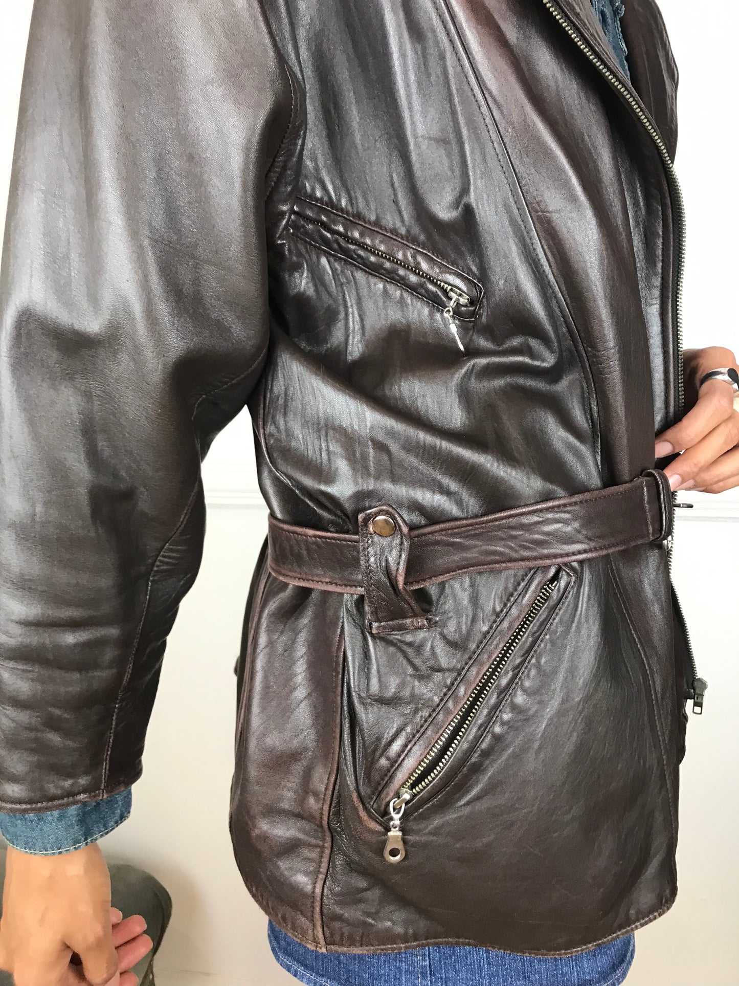 Leather Aviator jacket