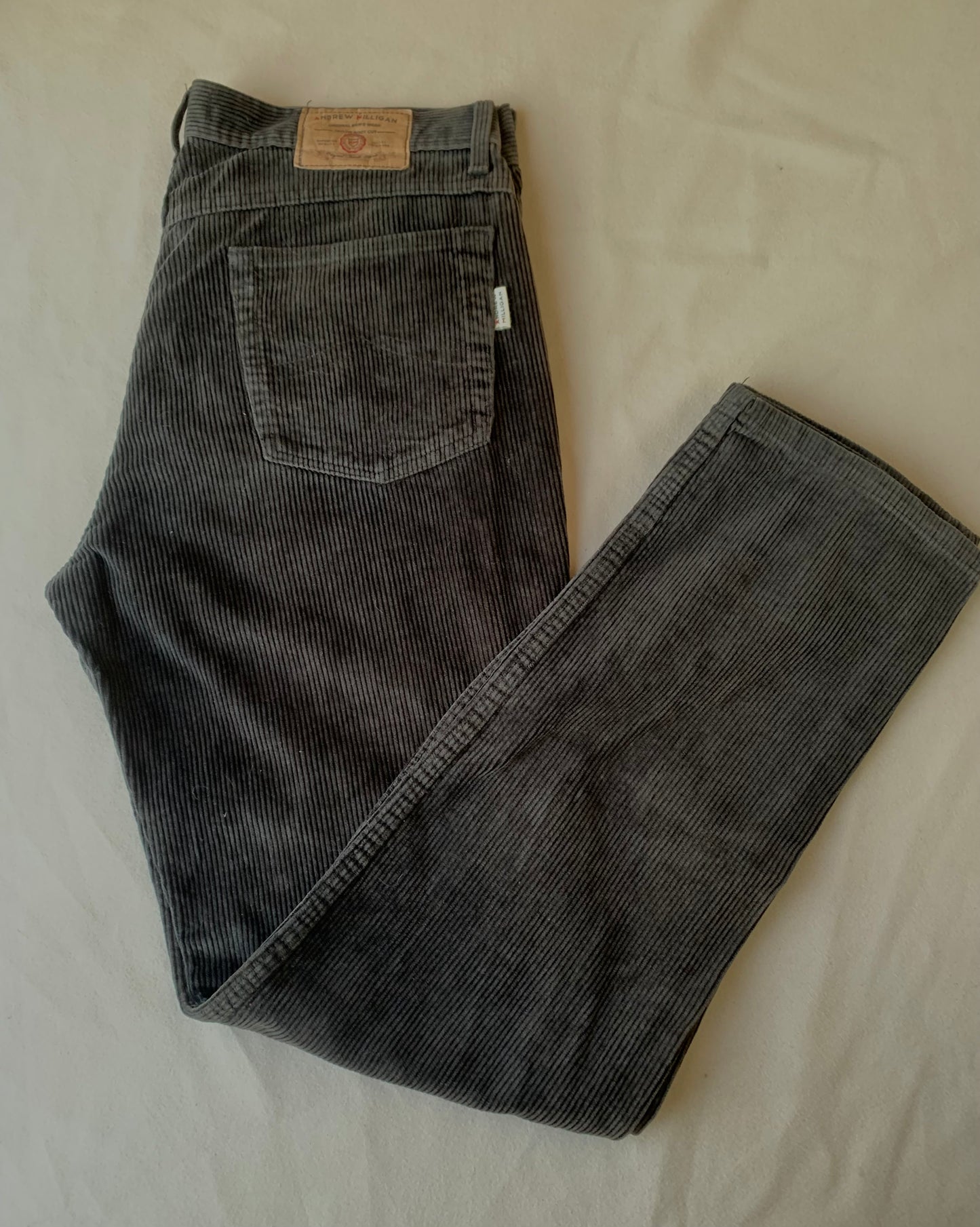 Charcoal corduroy pants