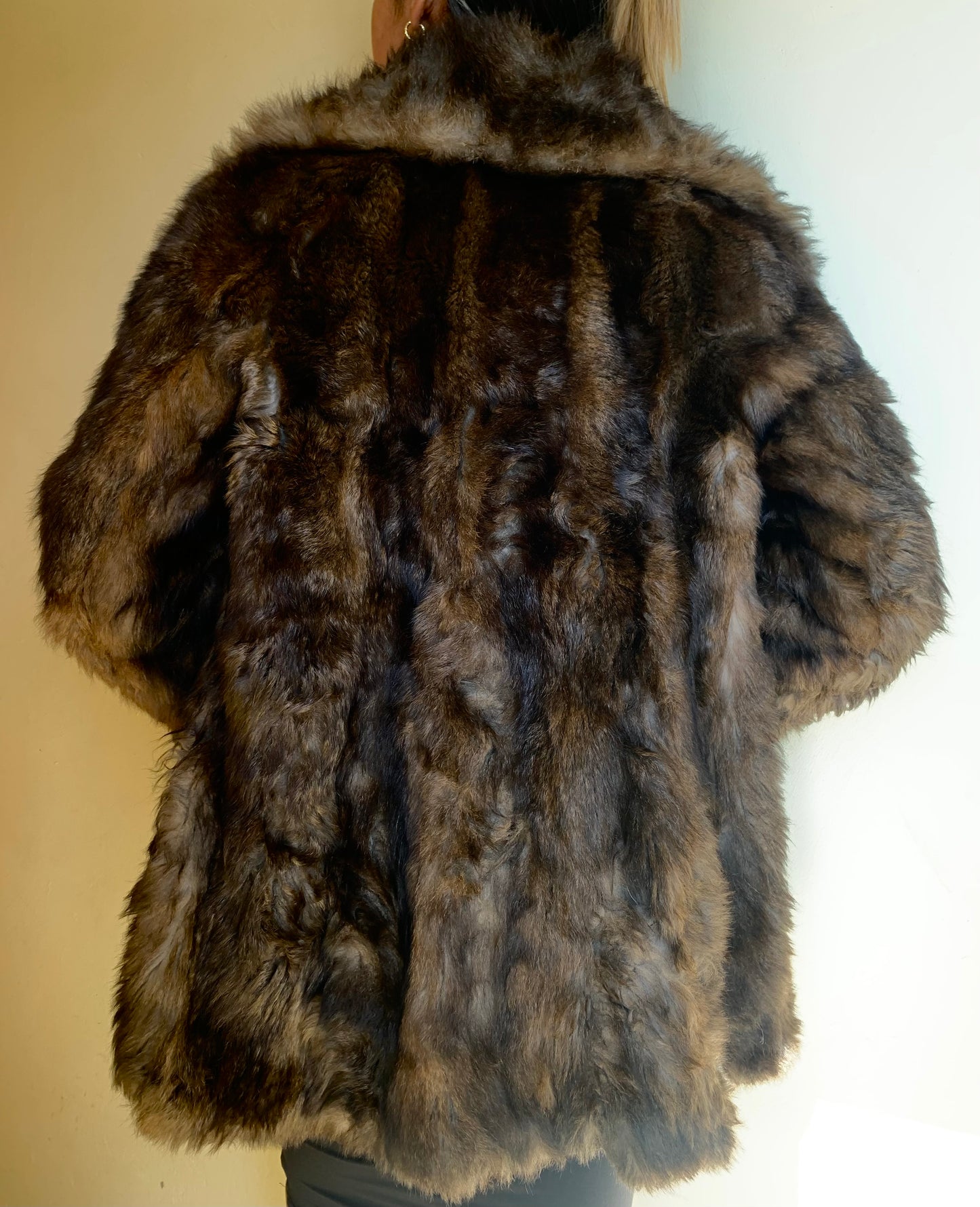 Fuzzy faux fur jacket