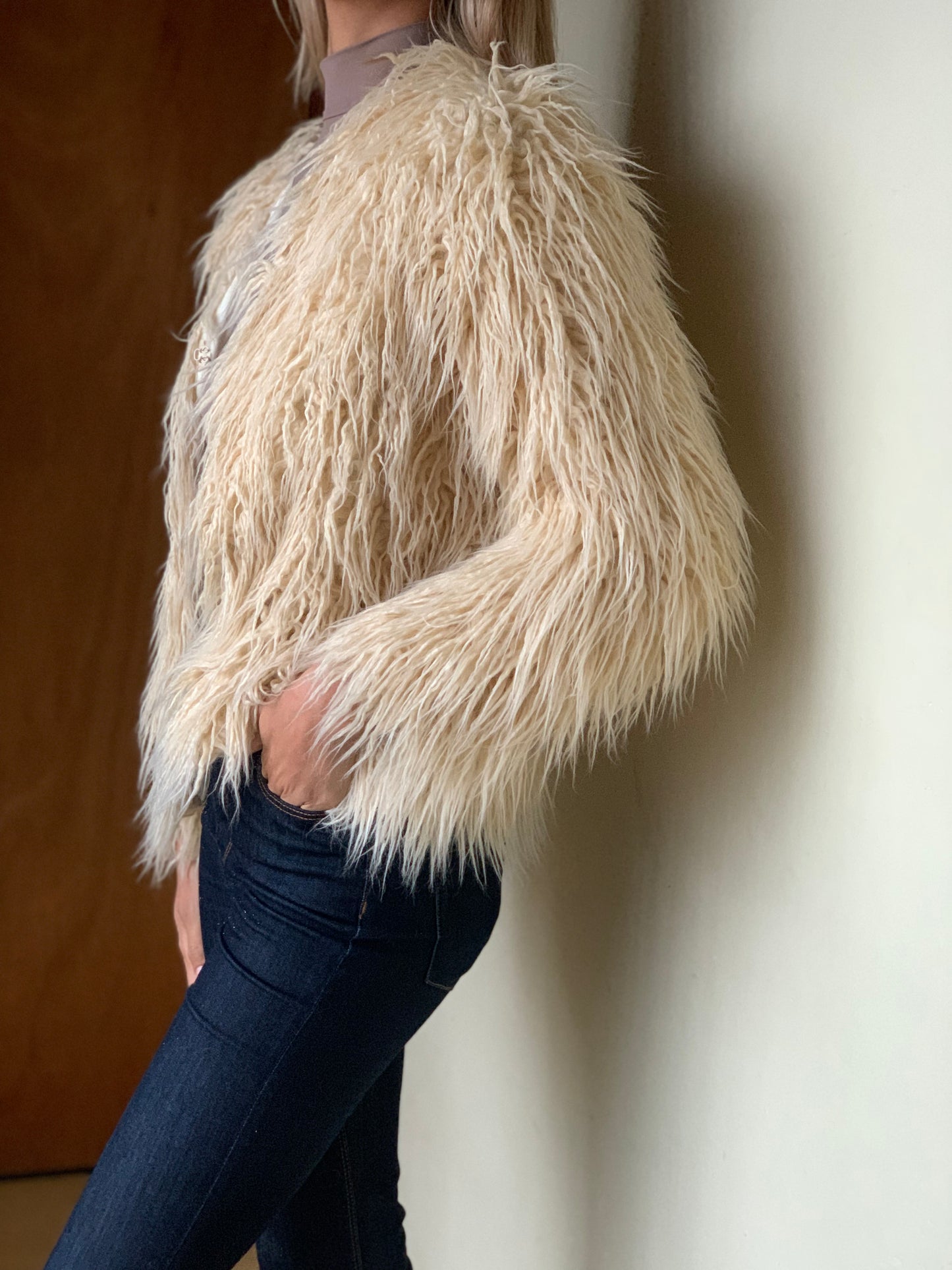 Shaggy fur jacket