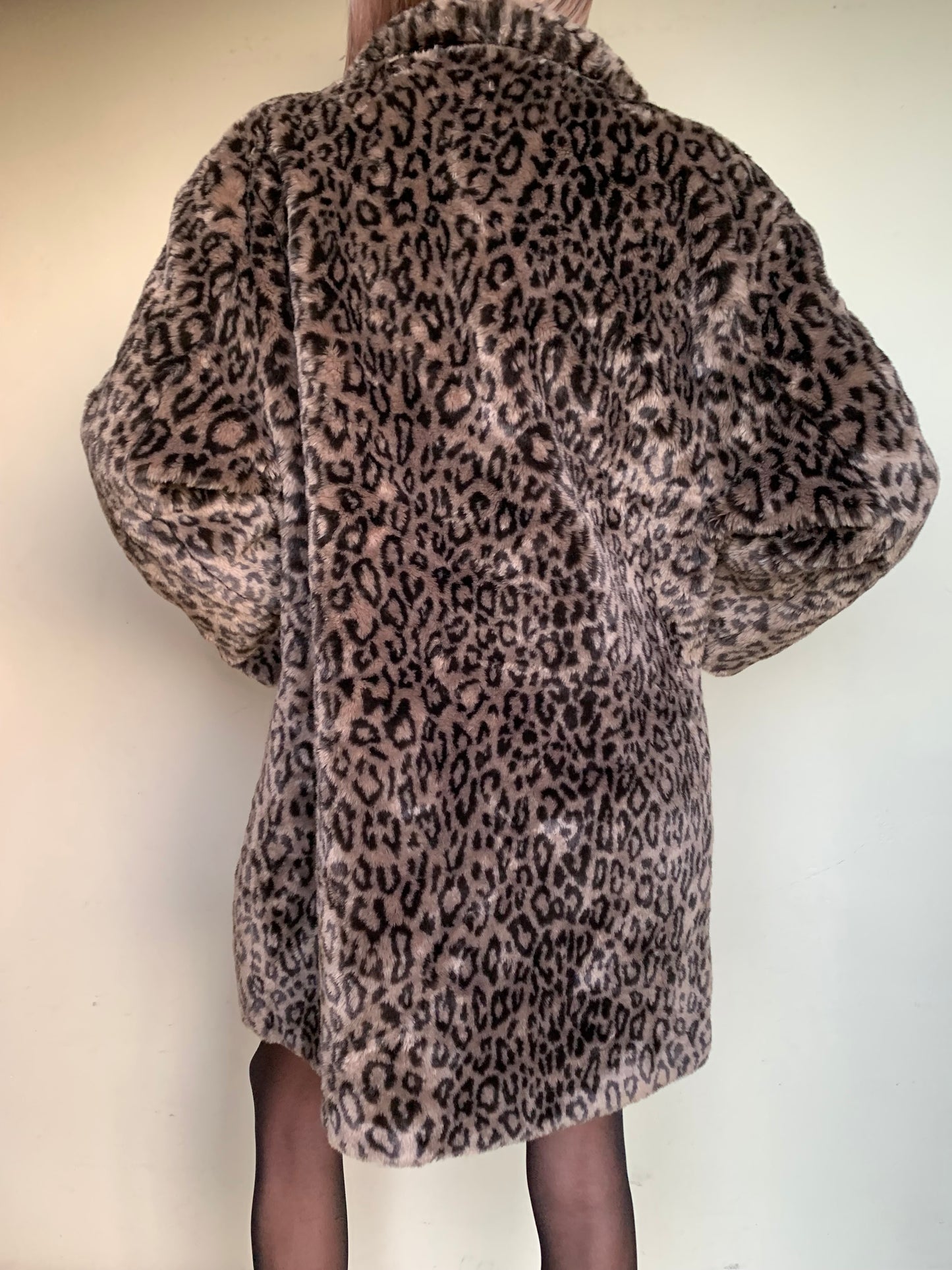 Animal print coat