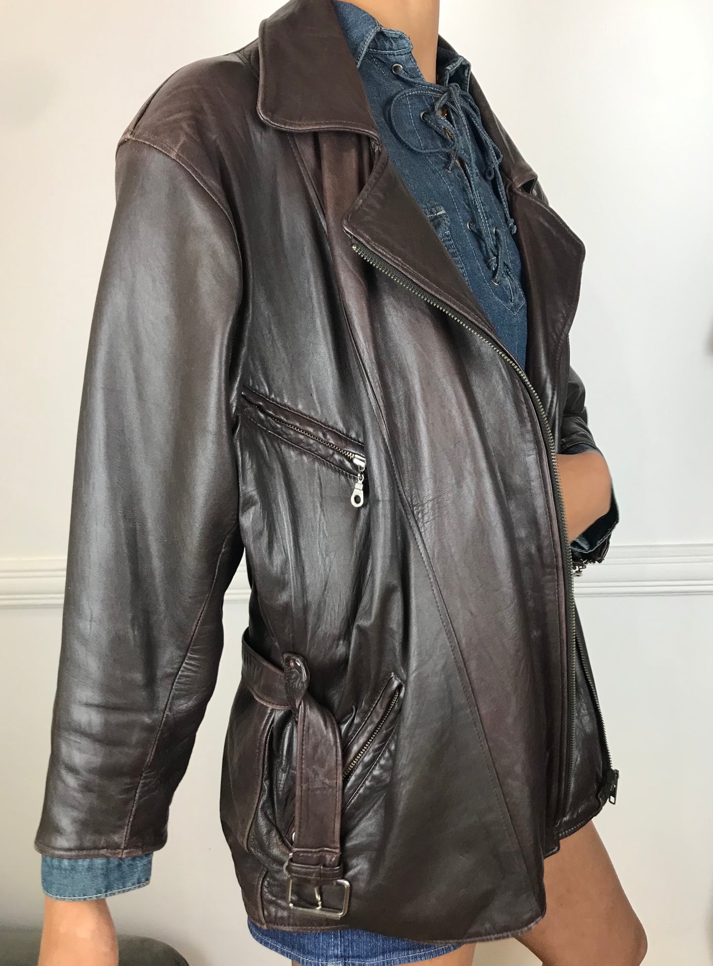 Leather Aviator jacket