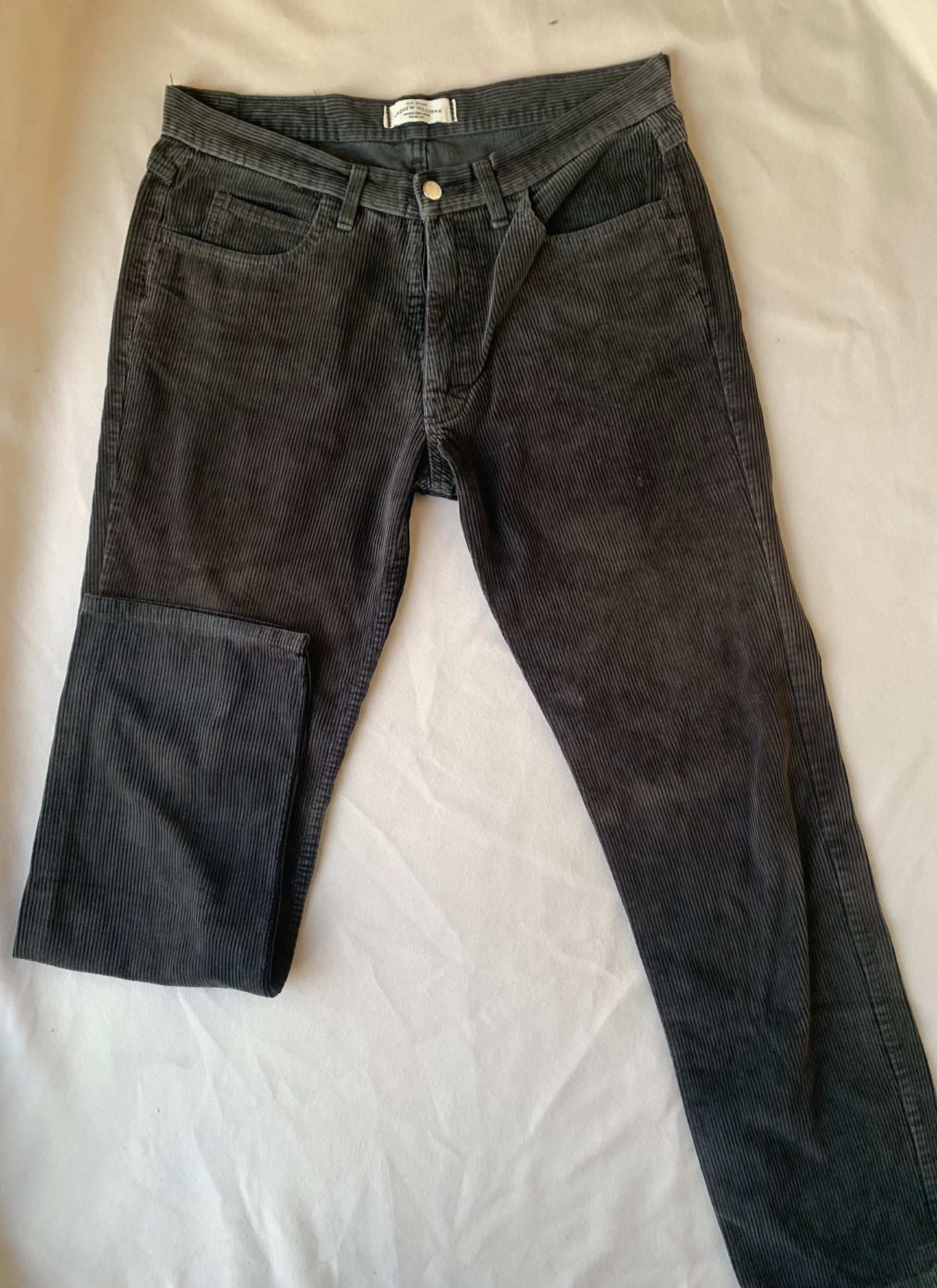 Charcoal corduroy pants