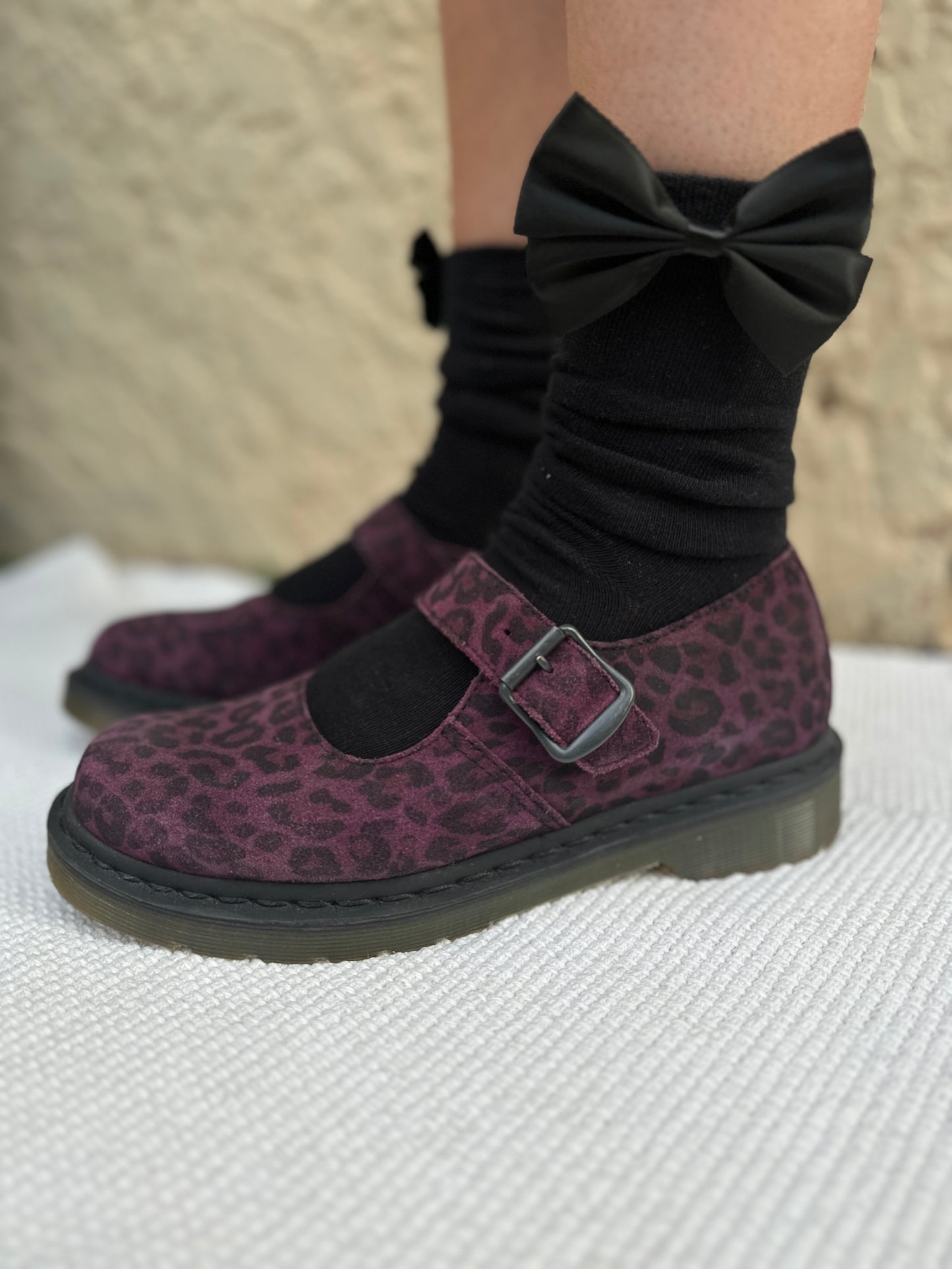 Dr Martens Mary Janes Viola leopard