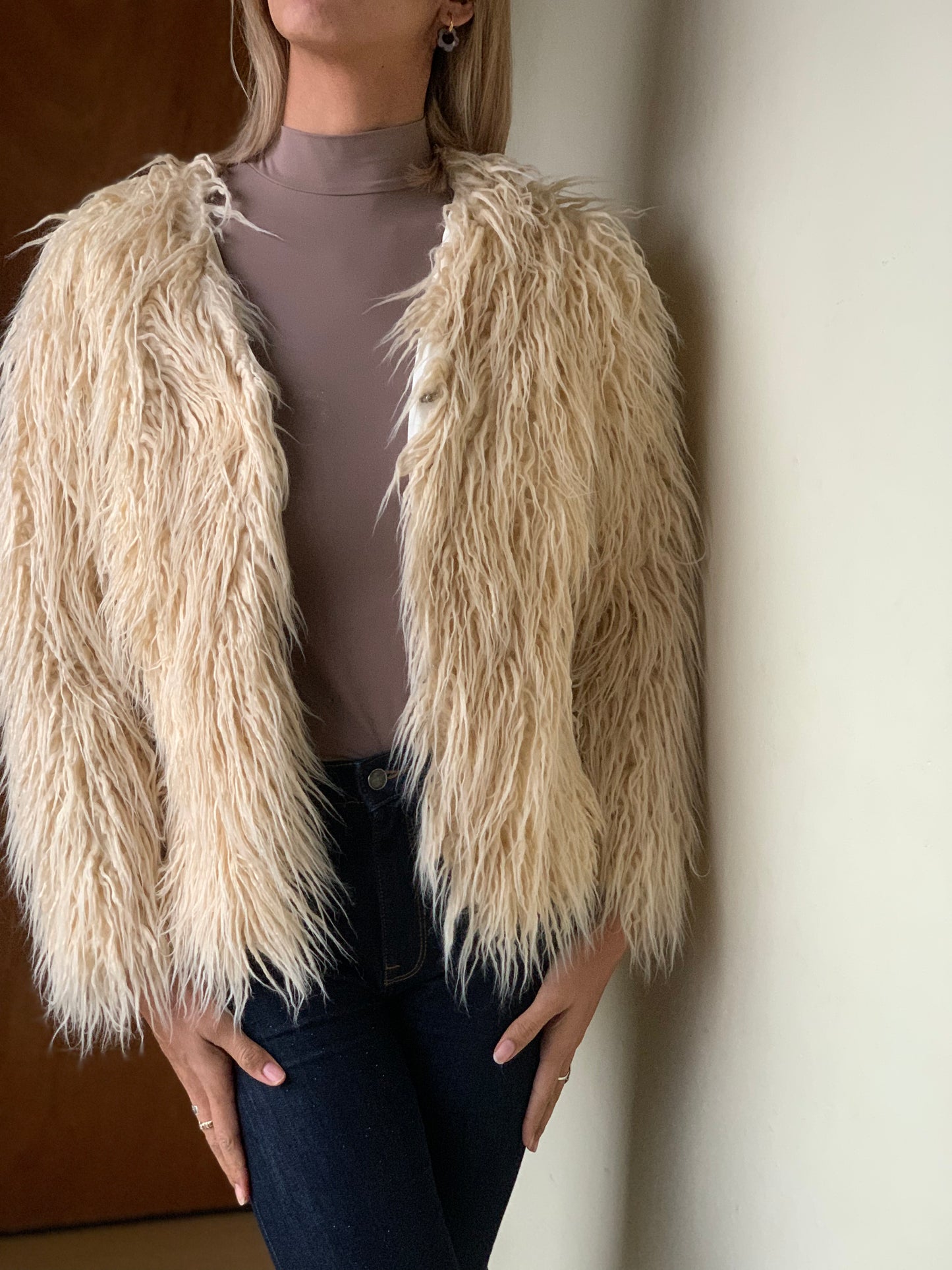 Shaggy fur jacket