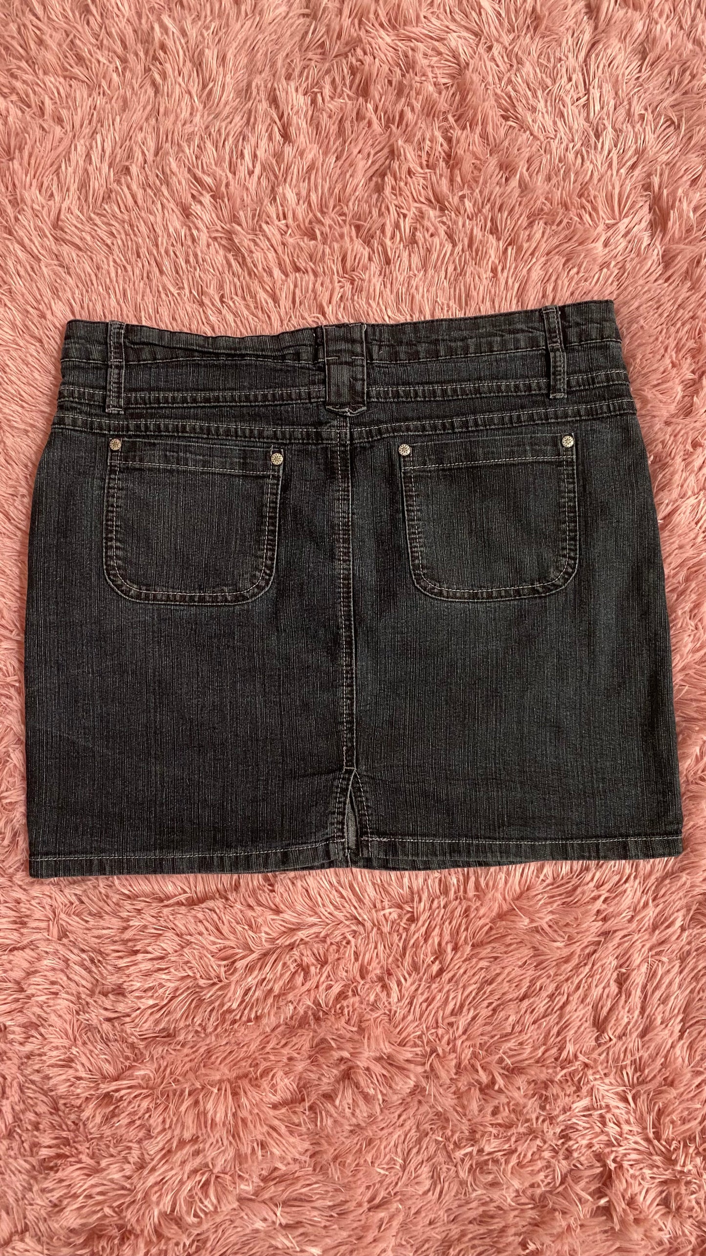 Denim mini skirt L