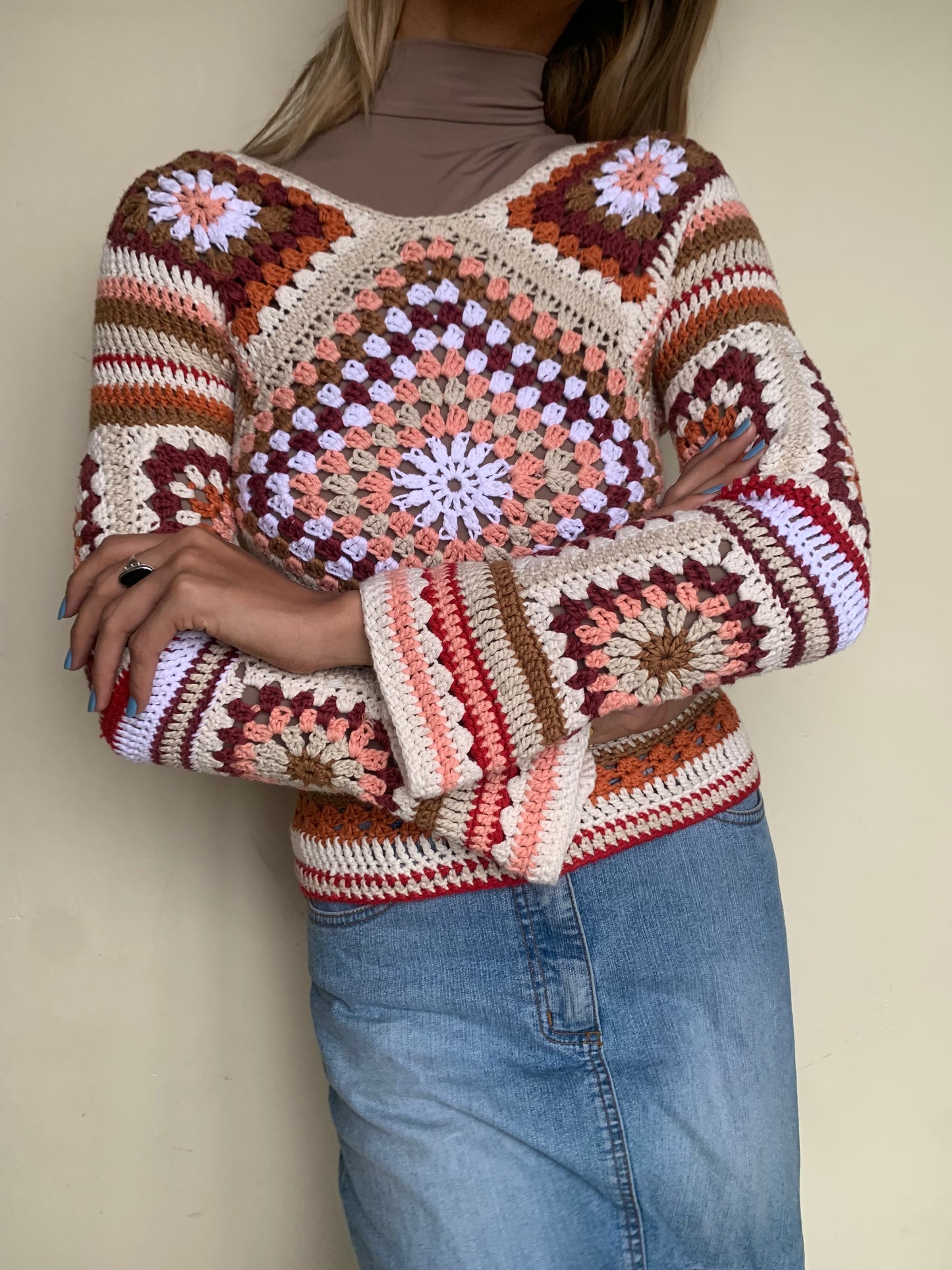 Crochet jersey daisy