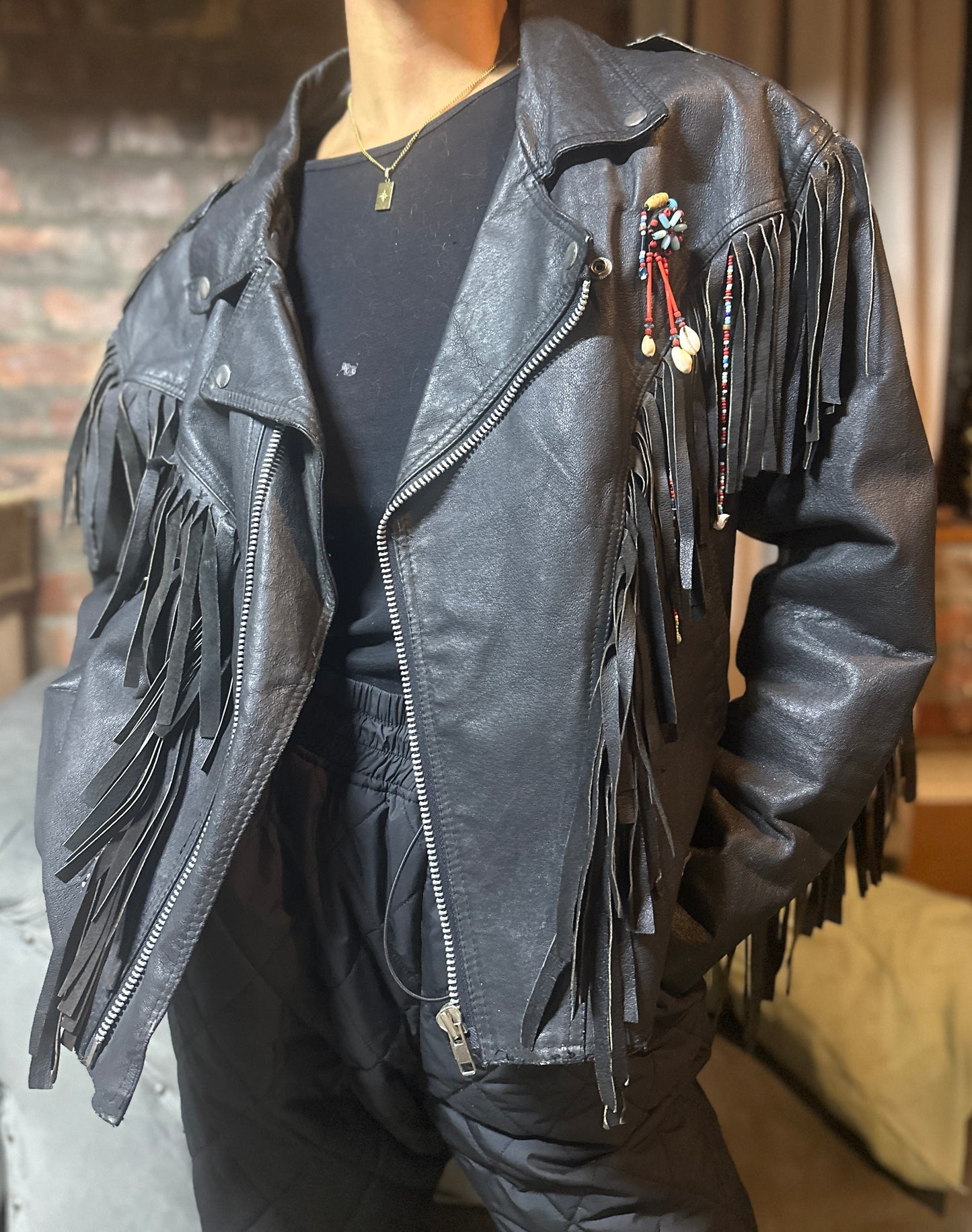 Vintage Cowboy style biker