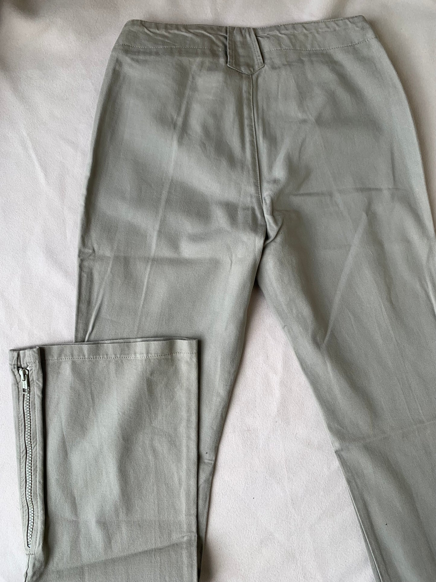 Y2K khaki flare pants