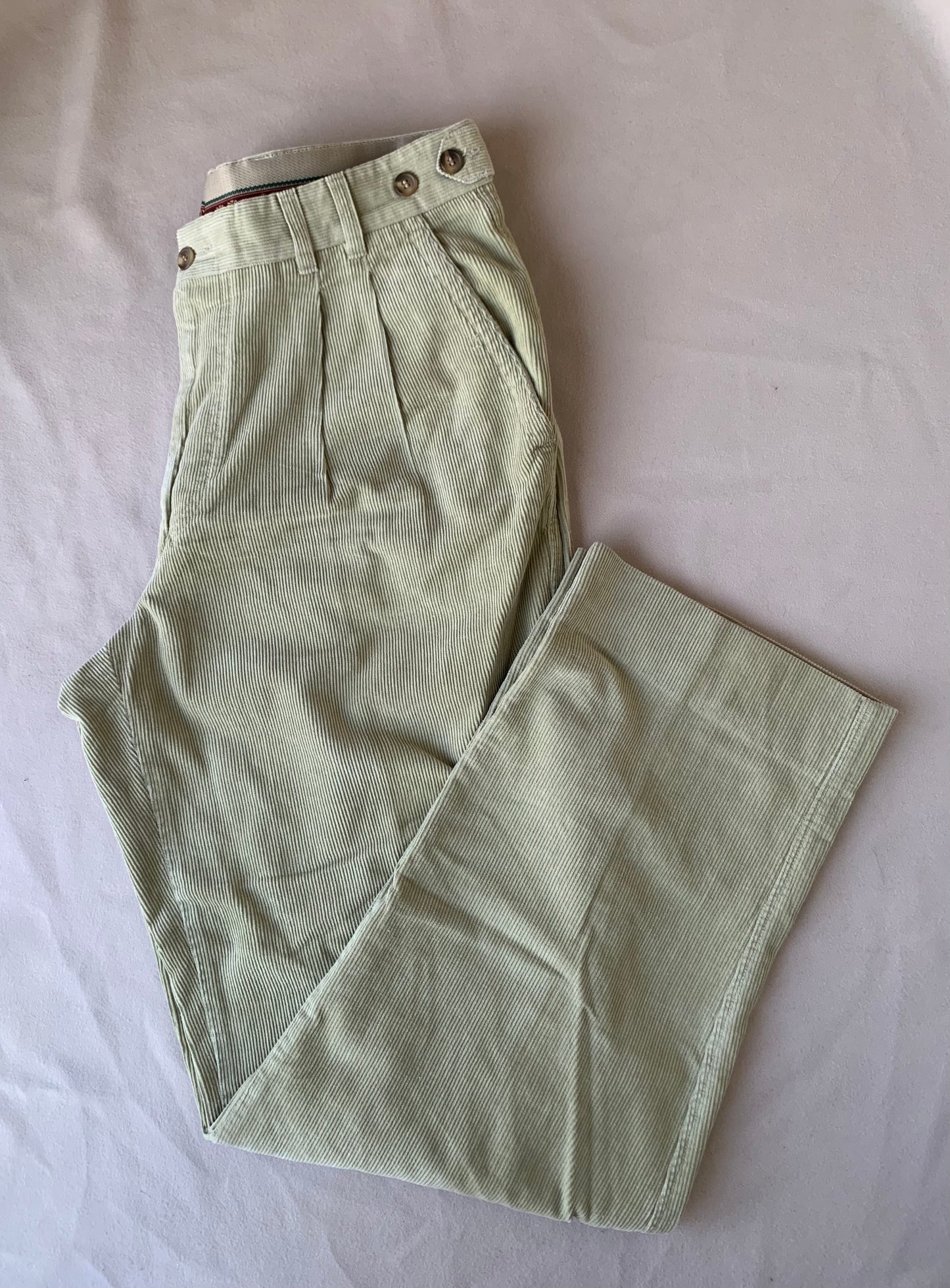 Beige corduroy formal pants