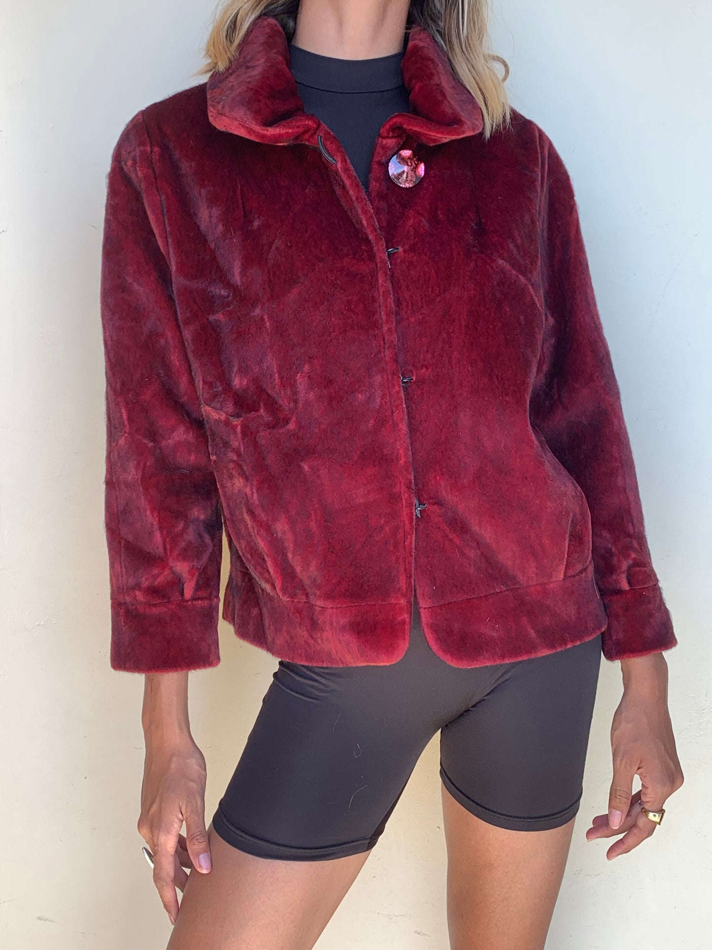 Velvet feel jacket