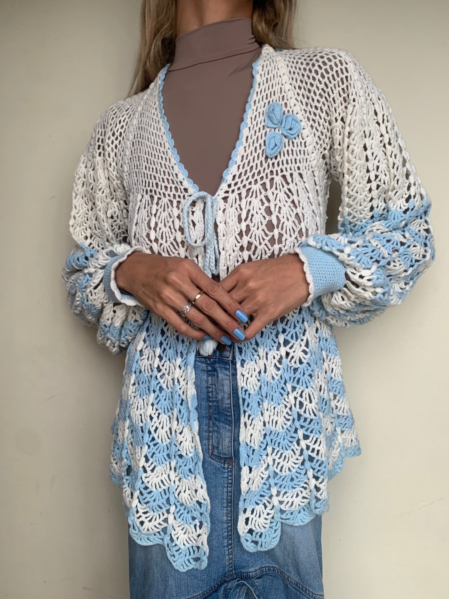 Baby blue cardi