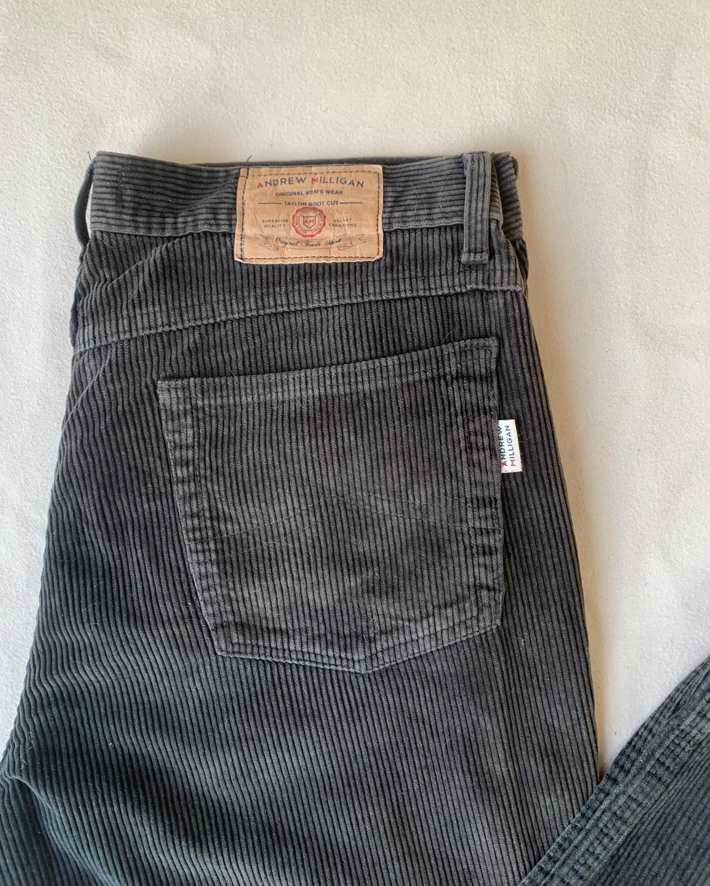 Charcoal corduroy pants