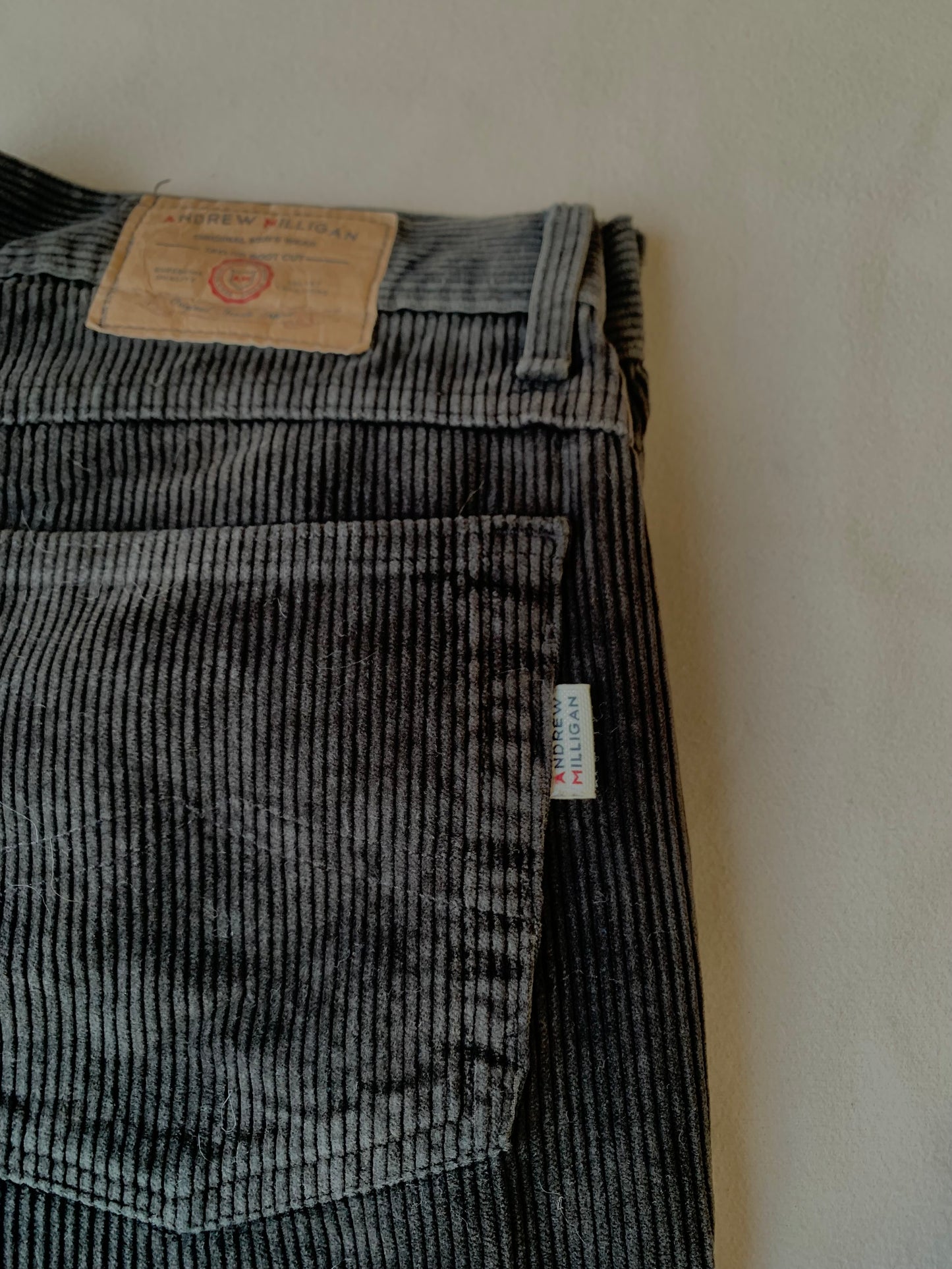 Charcoal corduroy pants