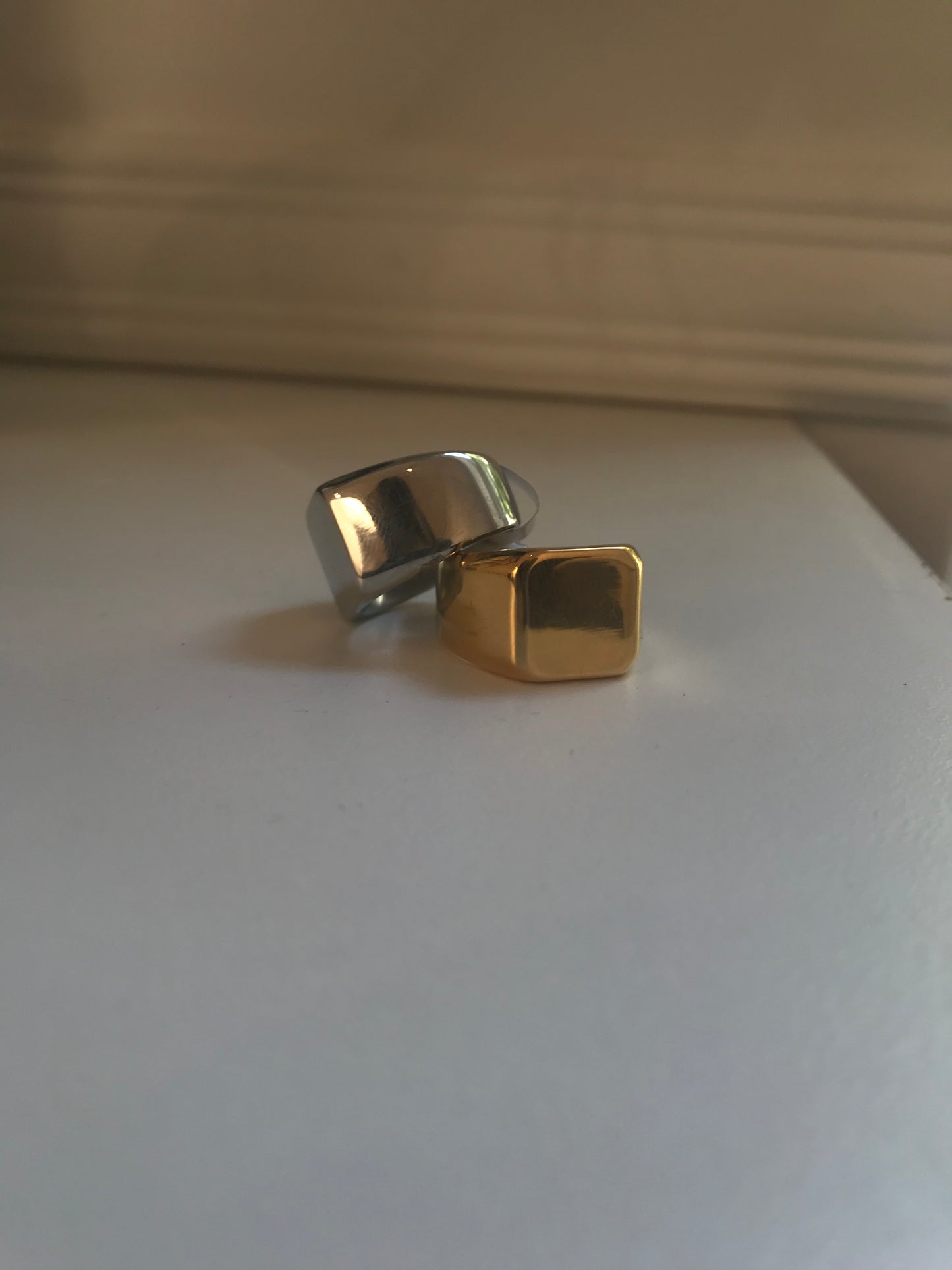 Signet ring square (silver)