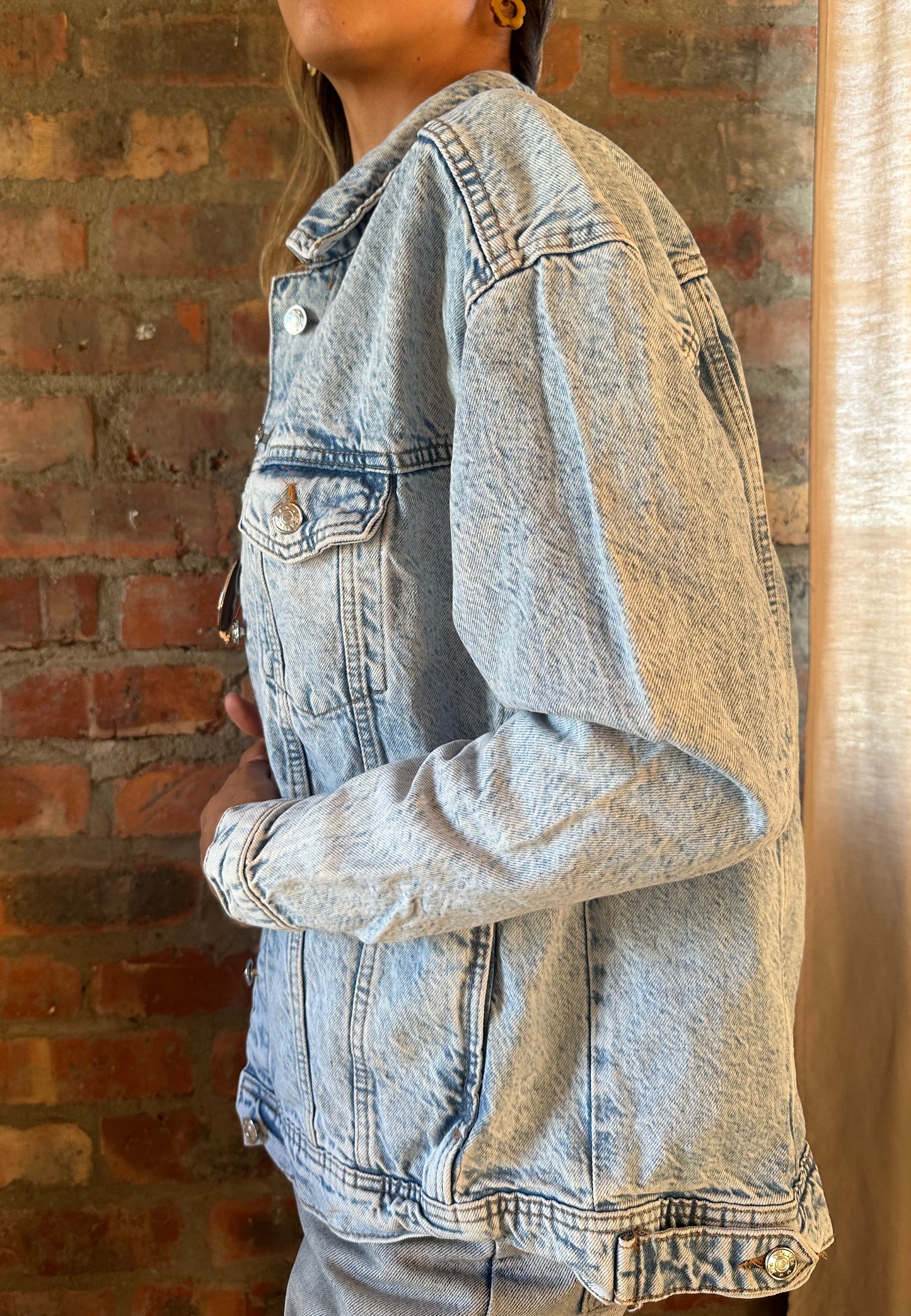 Light wash denim jacket