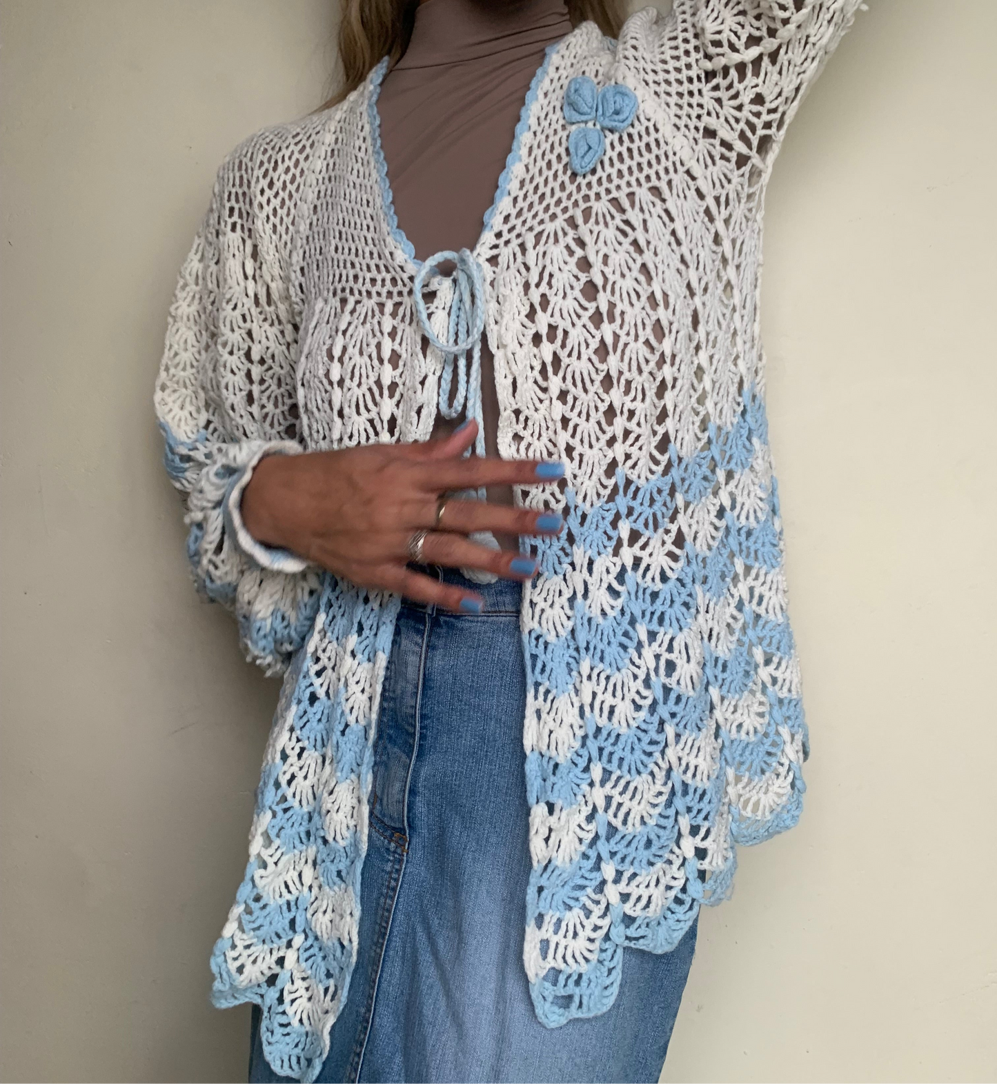 Baby blue cardi