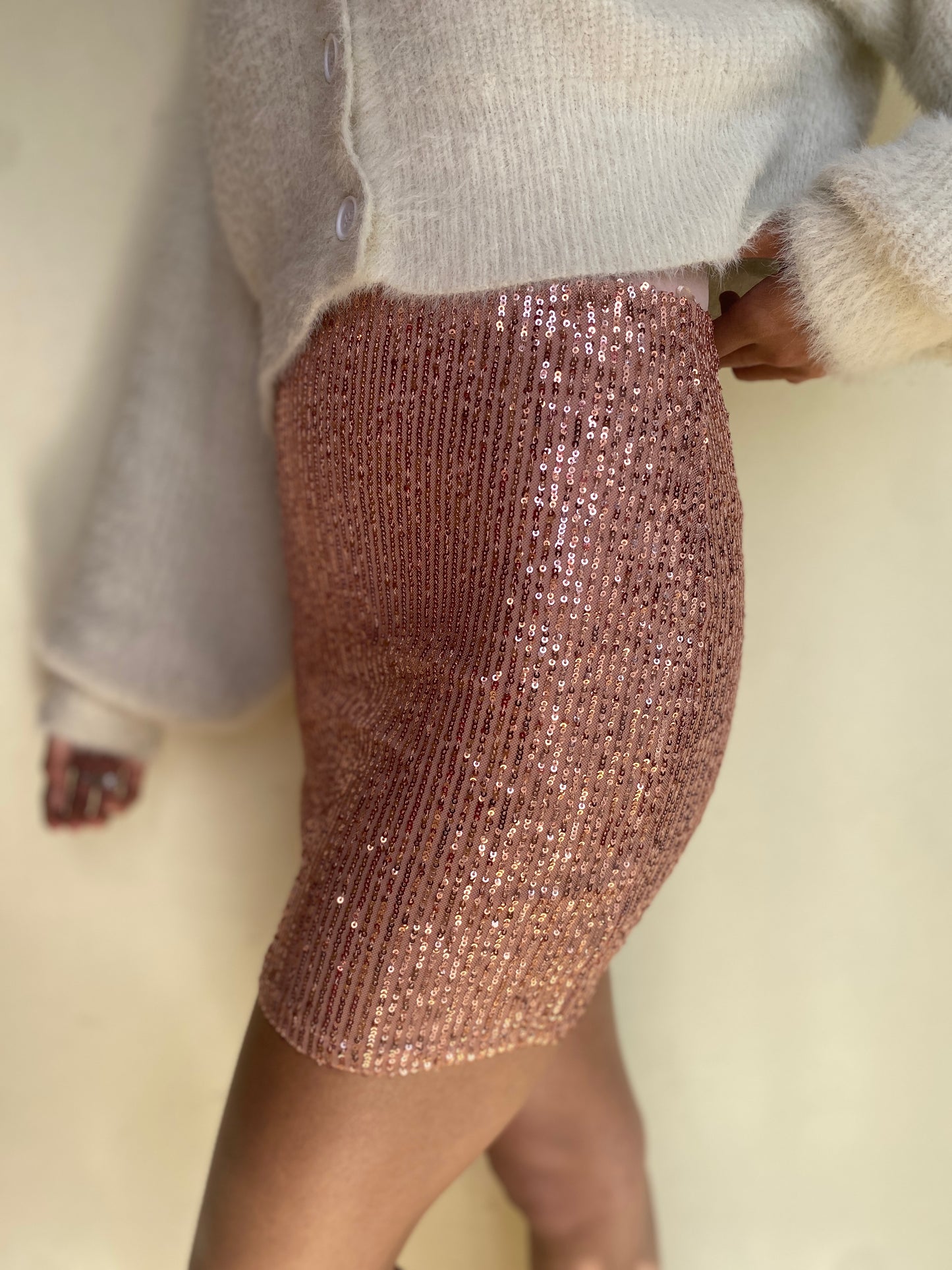 Sequin skirt (Pink)